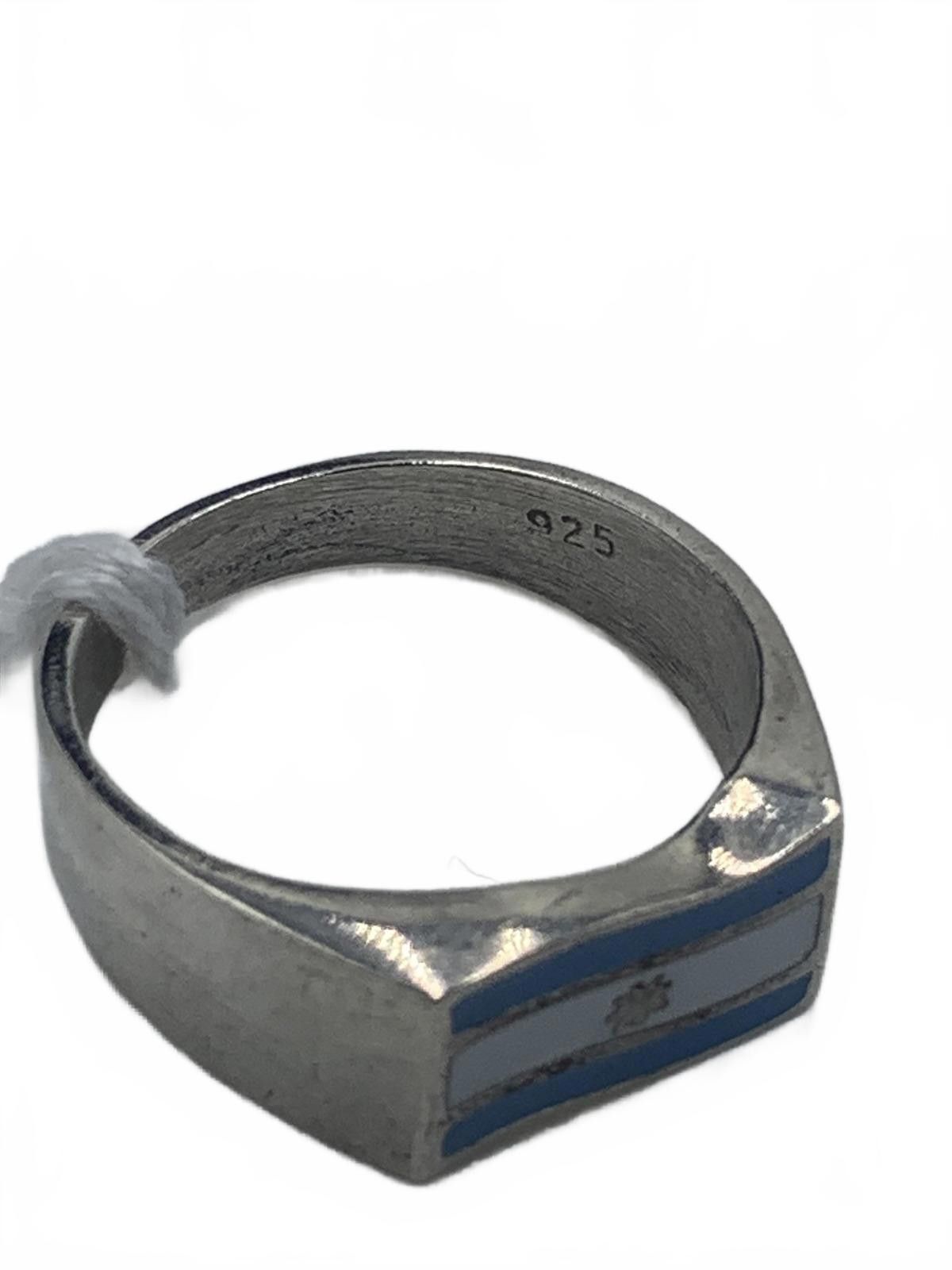 Other Argentina Flag Chunky Signet Ring in Sterling Silver Size ONE SIZE - 3 Thumbnail