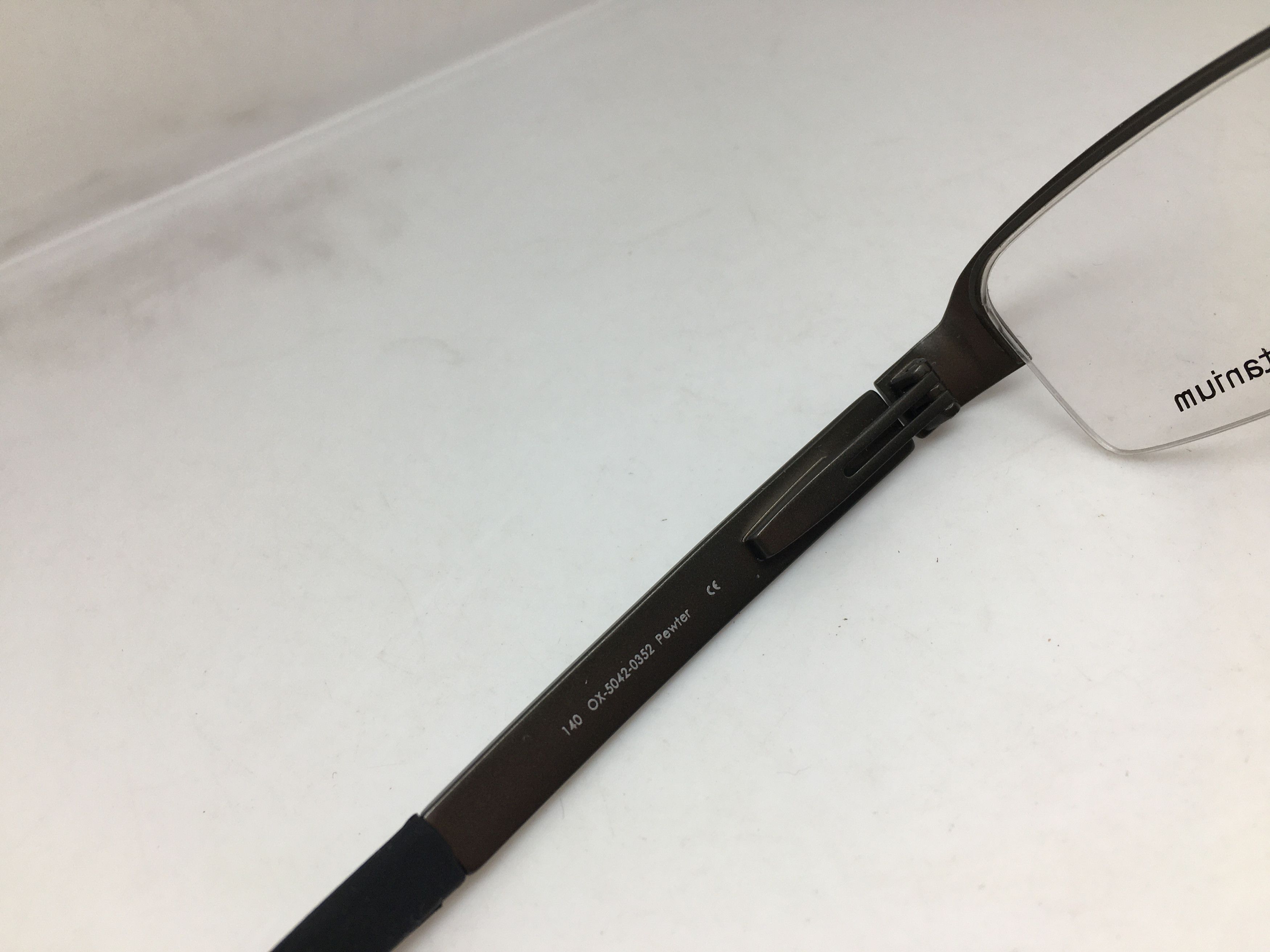 Oakley OAKLEY BOOMSTAND Pewter Half Rim Eyeglasses Size ONE SIZE - 9 Thumbnail