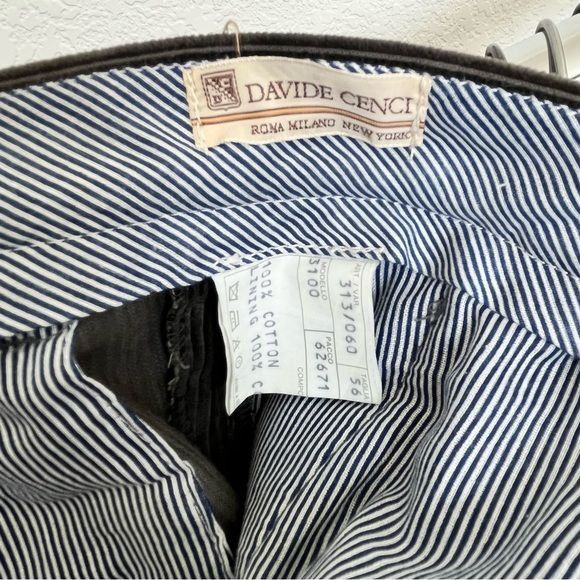 Davide Cenci Davide Cenci Pleated Gray Corduroy Pants Trousers Size US 40 / EU 56 - 6 Thumbnail
