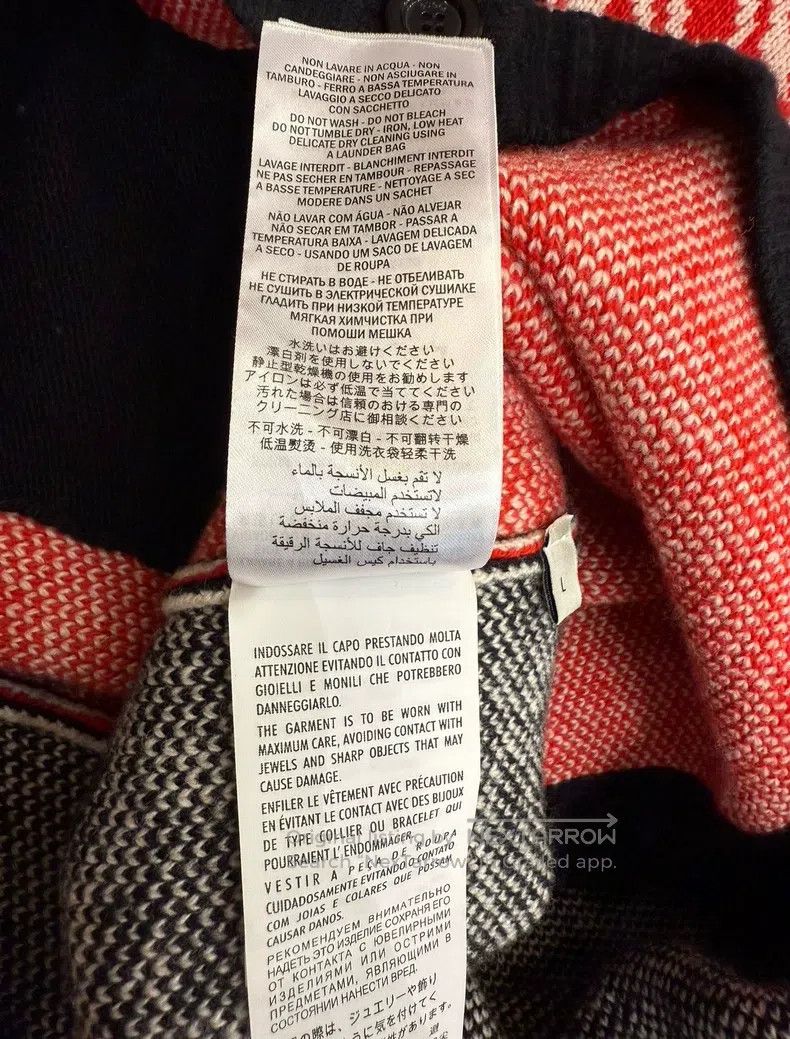 Gucci Gucci Red and white colour-matched diamond check coat Size L / US 10 / IT 46 - 7 Thumbnail