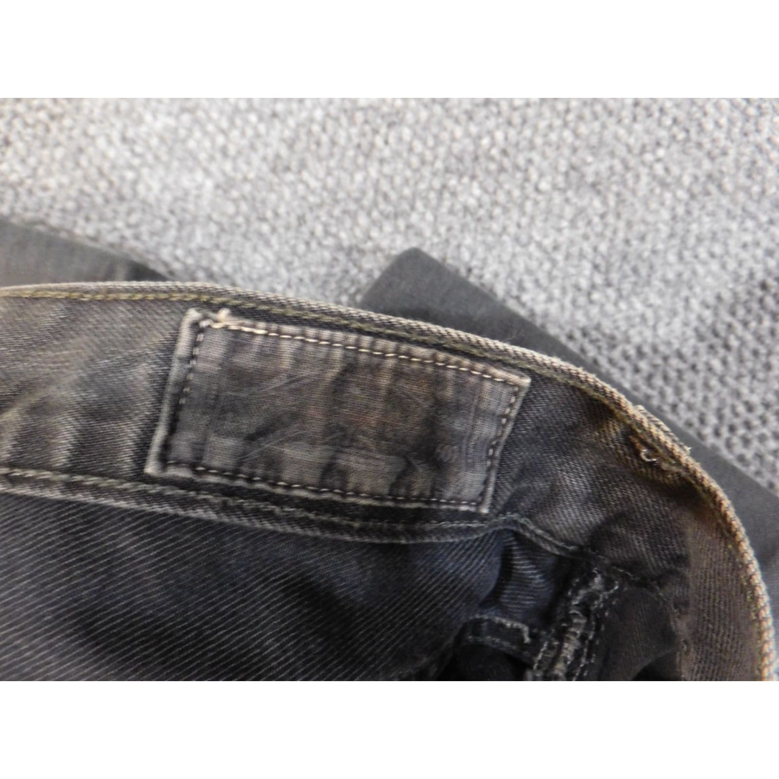 Allsaints AllSaints Jeans Men 32x30 Gray Denim Straight Middle Rise 30 Inseam Classic Fit Cowboy Pockets Zipper Closure Size US 32 / EU 48 - 5 Thumbnail
