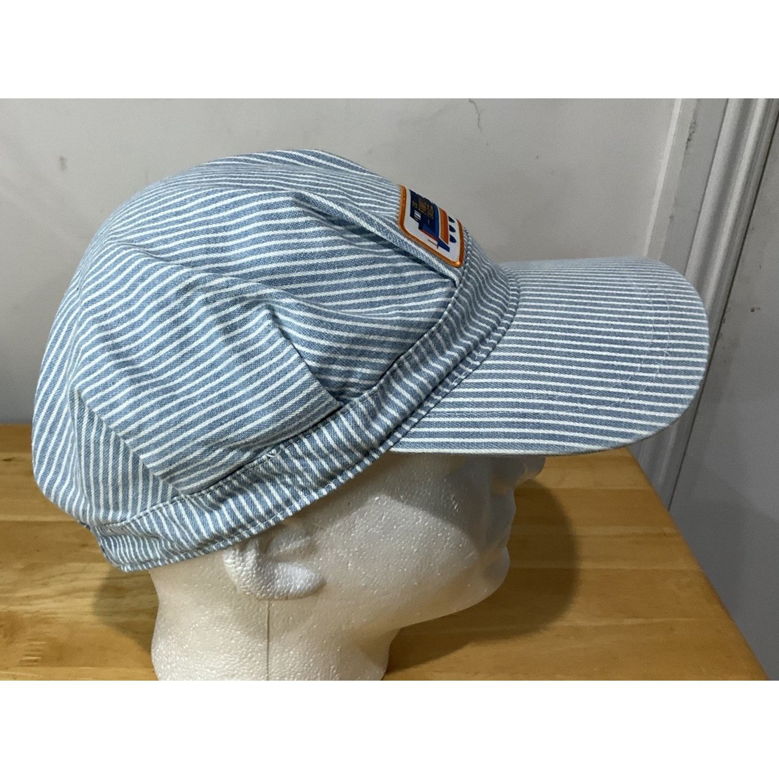 Other Teens Blue and White Striped Railroad Train Conductor Size ONE SIZE - 4 Thumbnail
