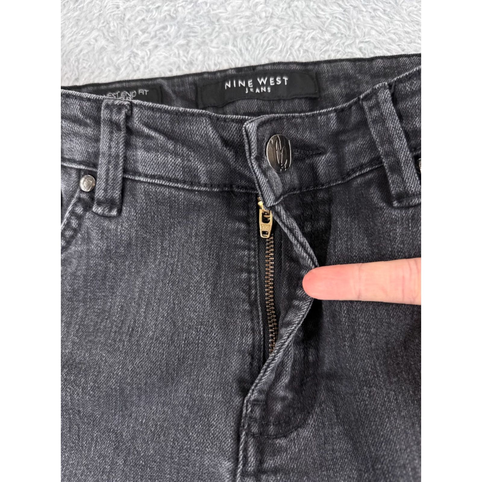 Nine West Nine West Bootcut Jeans Women 10 Black Denim Regular Fit 31x29 Size 32" / US 10 / IT 46 - 5 Thumbnail