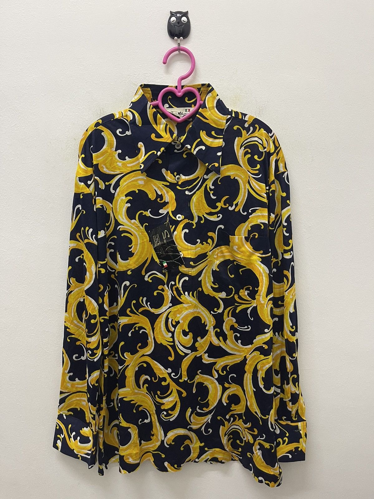 Hysteric Glamour Rare Vintage SUN MILANO Gold Luxury Style Polo Size US L / EU 52-54 / 3 - 1 Thumbnail