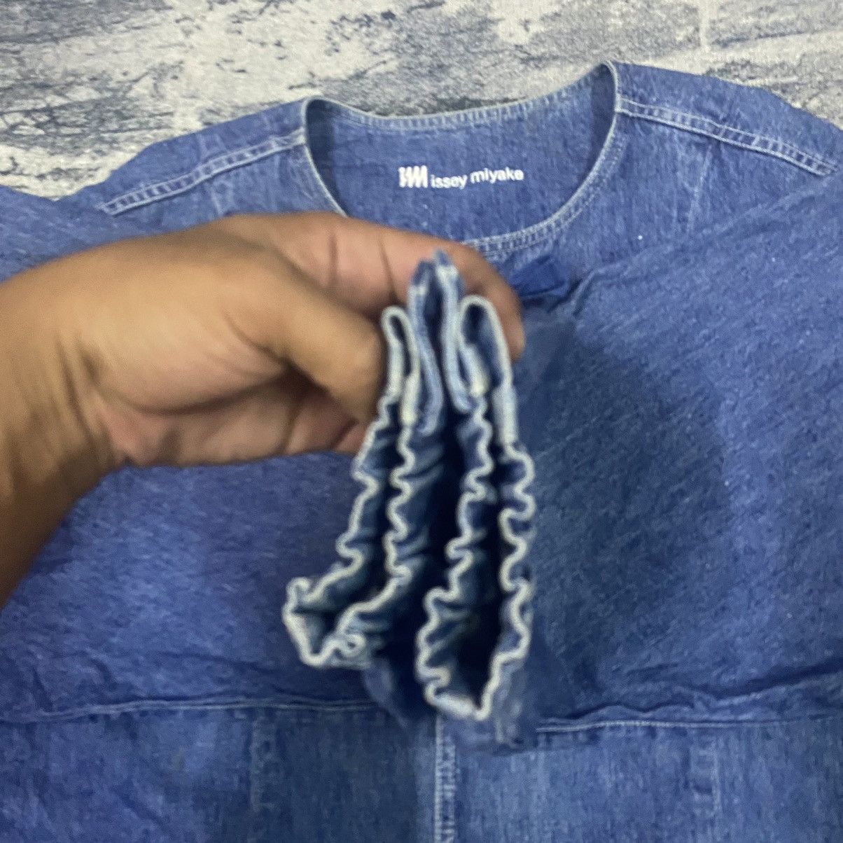 Issey Miyake × Japanese Brand Vintage IM Issey Miyake Denim Jacket Size US XL / EU 56 / 4 - 12 Thumbnail