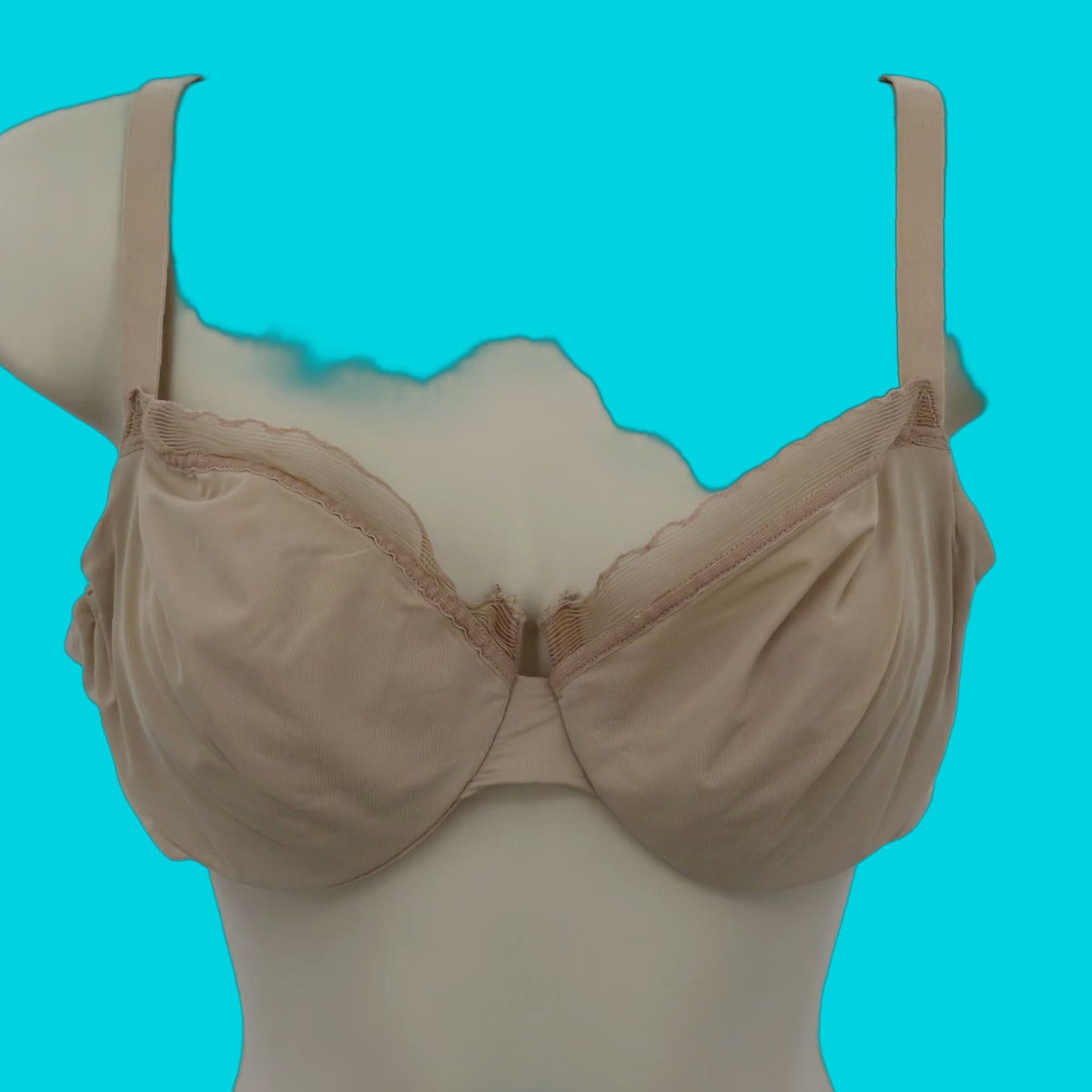 Hanes Hanes Bra 36C Beige Silk y? Wait. Size ONE SIZE - 1 Thumbnail