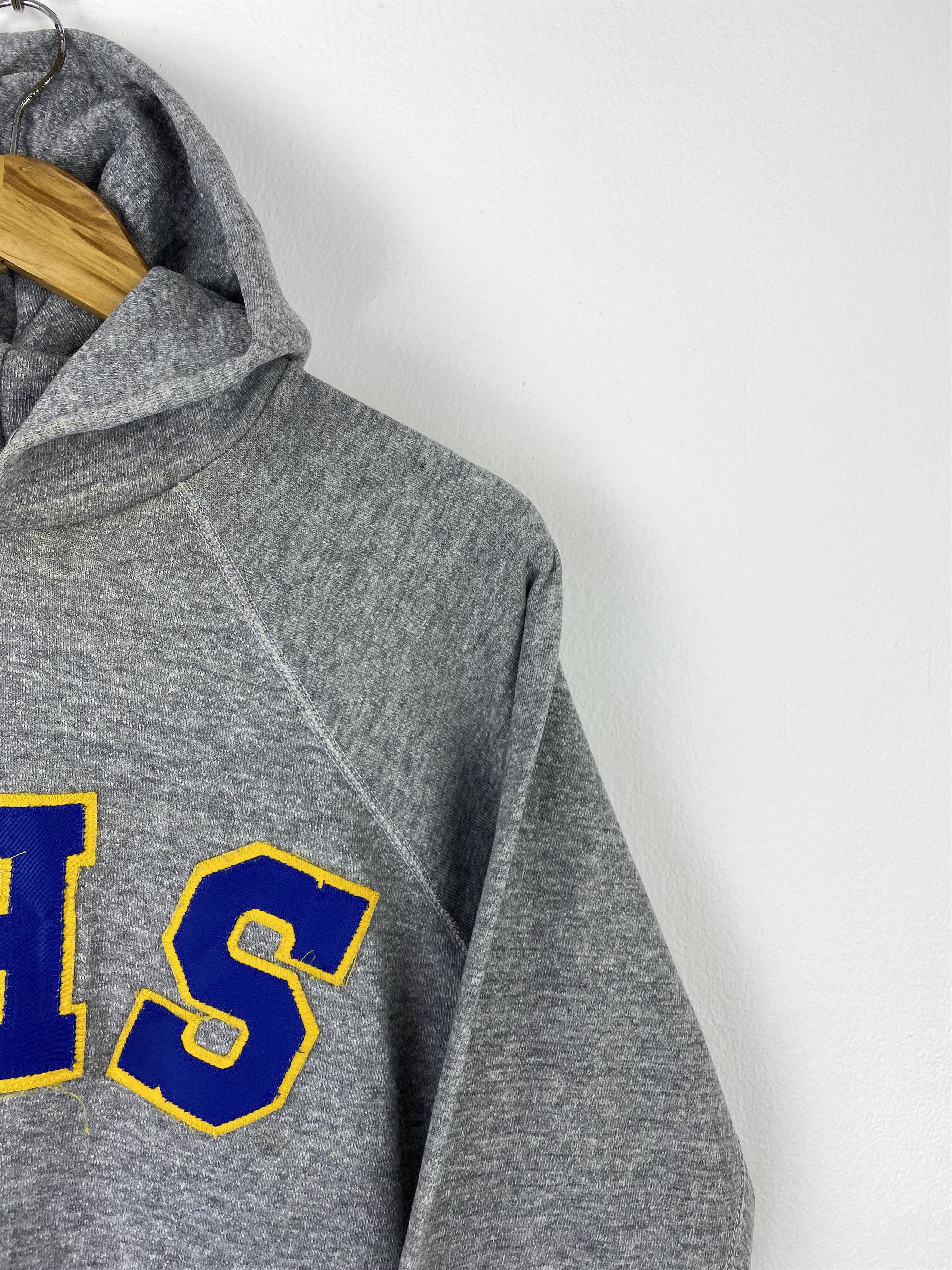 Vintage Vintage 70s Spellout Pullover Jumper Hoodie SH0418 Size US M / EU 48-50 / 2 - 6 Thumbnail