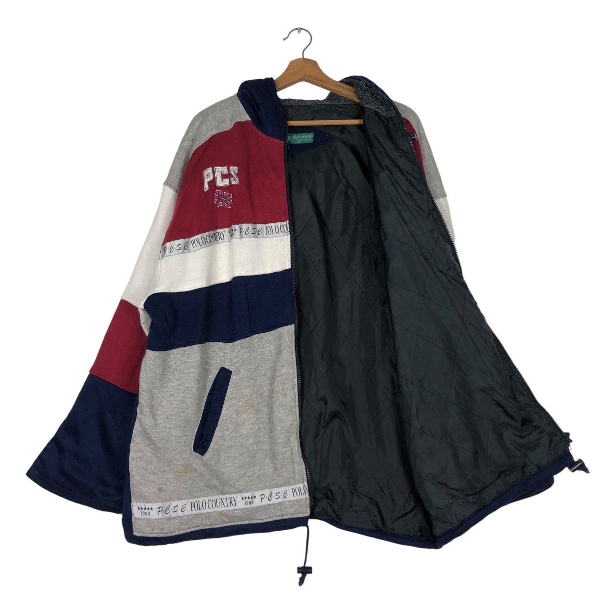 Japanese Brand Vtg Polo Country Zipper Jacket Big Logo Spell Multi Colour Size US L / EU 52-54 / 3 - 14 Thumbnail