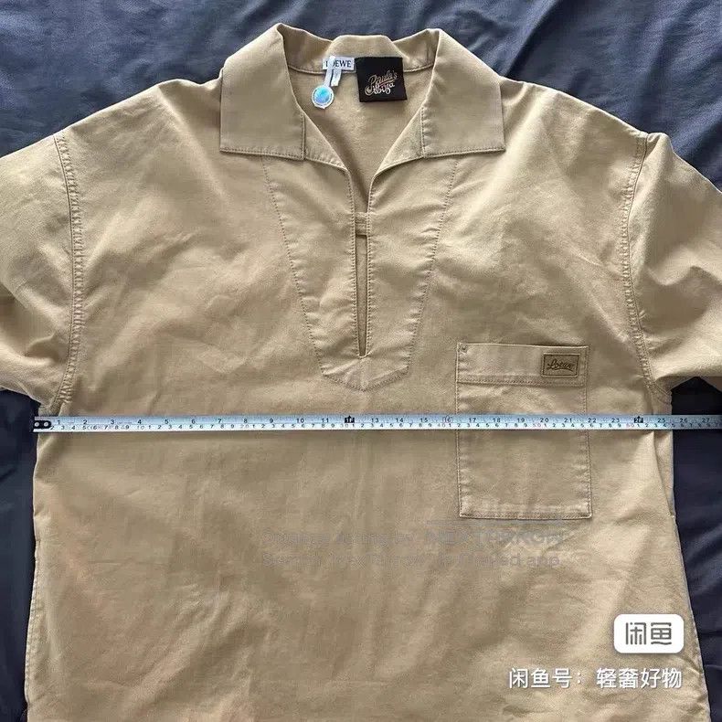 Loewe LOEWE Paulas Ibiza Series Long Sleeve Shirt with Chest Poc Size US L / EU 52-54 / 3 - 6 Thumbnail