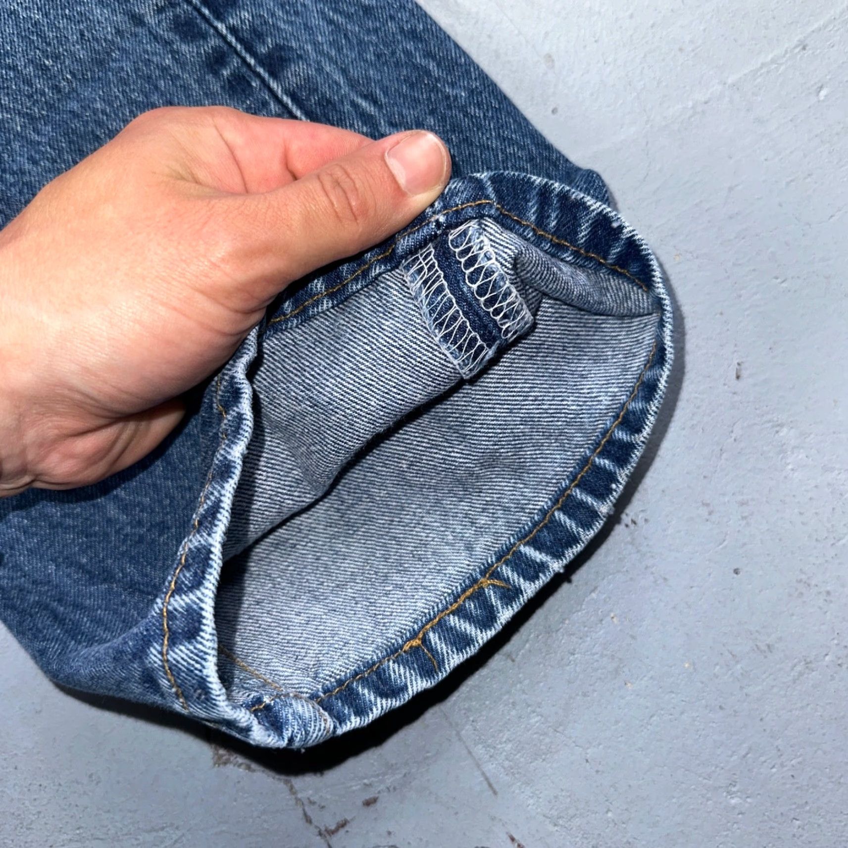 Levi's VINTAGE Levi's 501 Jeans | 35x34 | Light Blue Cotton Denim | USA 90s Straight Leg Mens Jeans Size US 35 - 4 Thumbnail