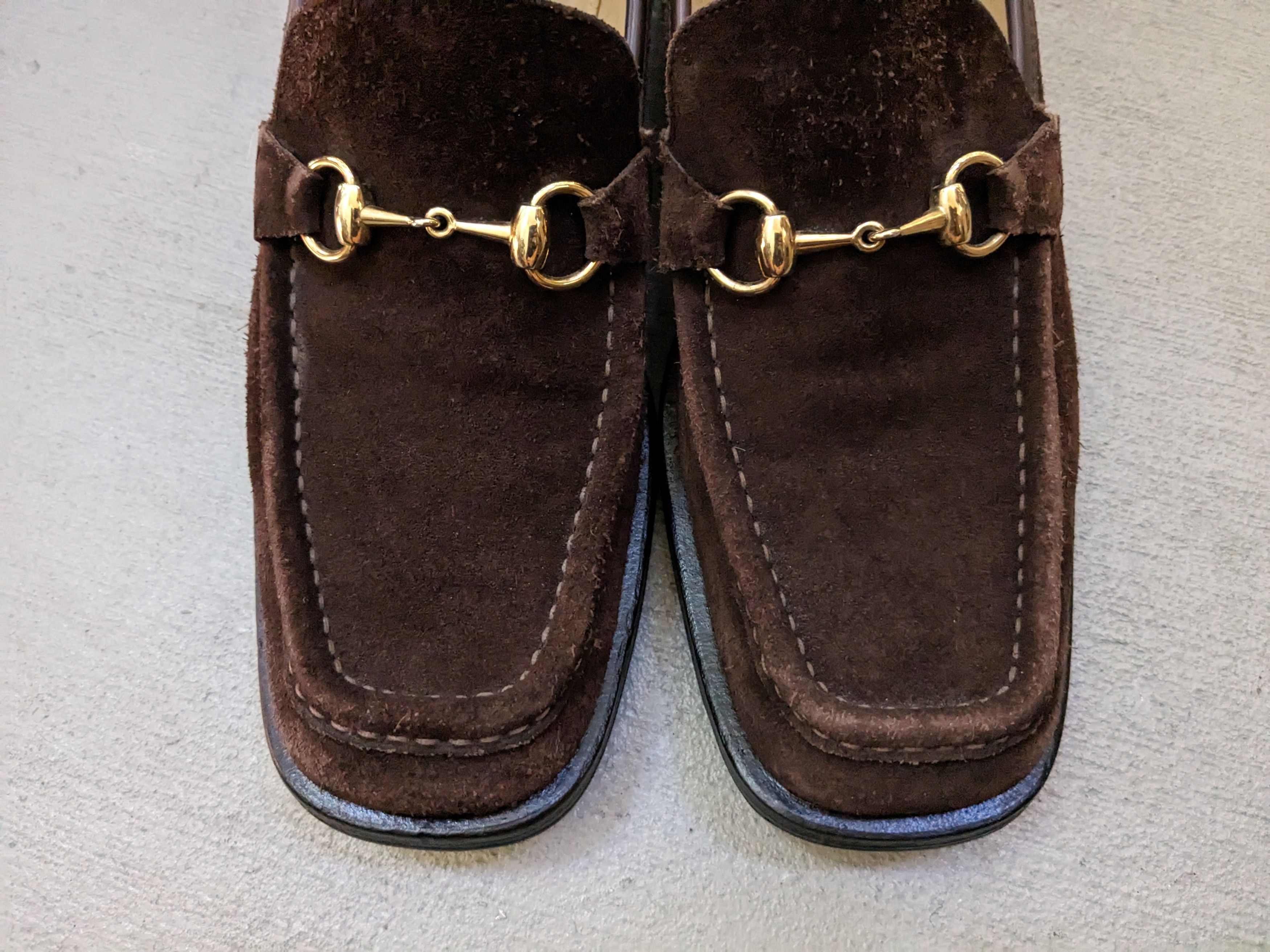 Gucci Gucci Horsebit Loafers Brown Suede Leather 9 Italy Slip On Size US 9 / EU 42 - 3 Thumbnail