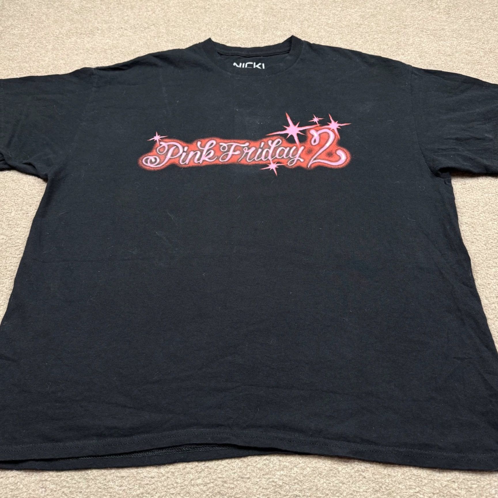 Bravado Nicki Minaj Pink Friday 2 Men's Shirt Black Short Sleeve 2 Sided Bravado M Cotton T-Shirt Graphic Print Vintage No Size US M / EU 48-50 / 2 - 4 Thumbnail
