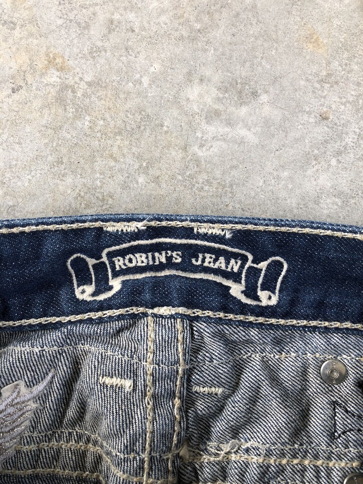 Robins Jeans Vintage Robin’s Embroidered Chrome Distressed Jeans Size US 28 / EU 44 - 17 Thumbnail