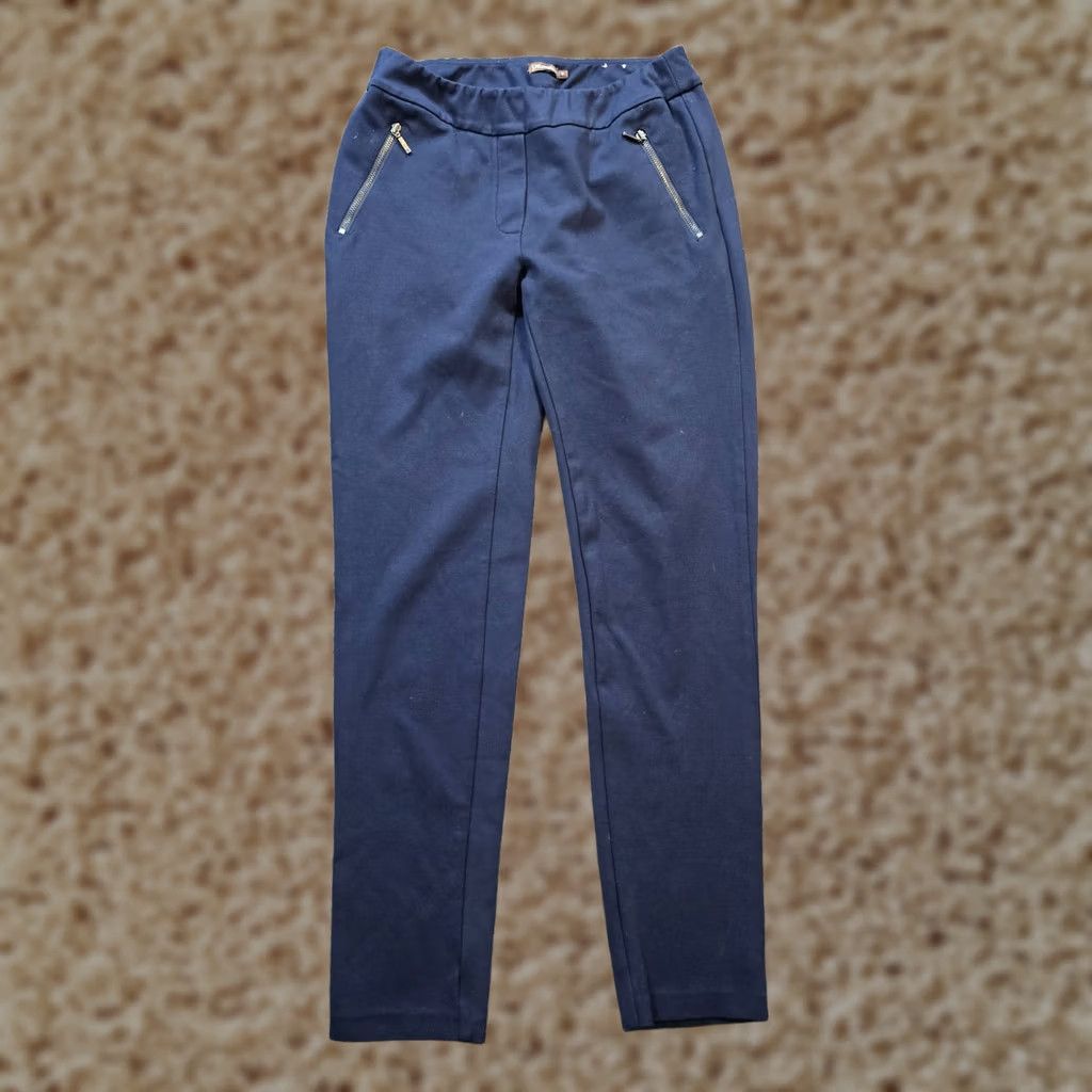 J.McLaughlin J. McLaughlin Pants Women Size 0 Blue Stretch Catalina Cloth Skinny Dress Pants Regular Inseam 27 in Size 25" / US 0 / IT 36 - 1 Thumbnail