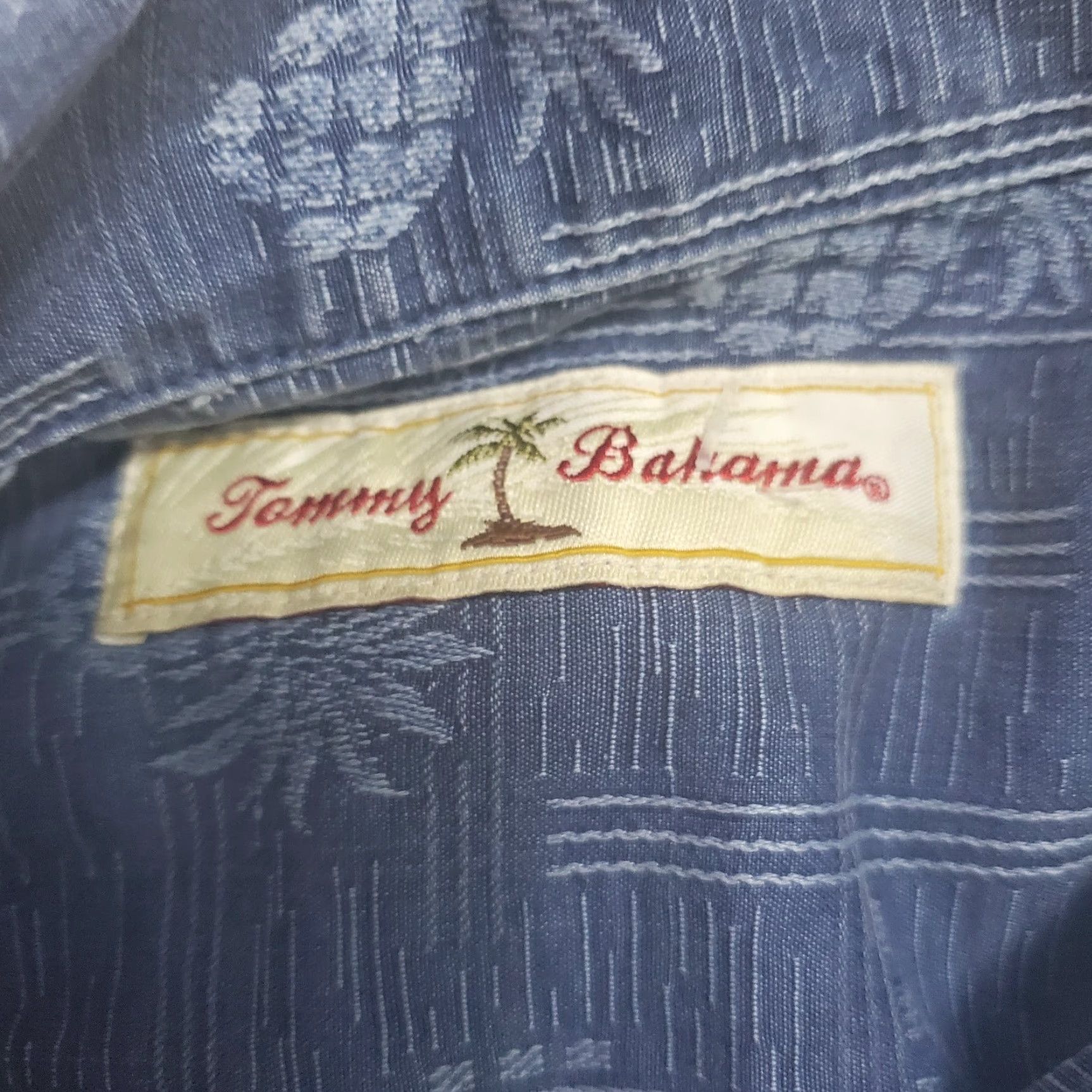 Tommy Bahama Tommy Bahama Silk Shirt Men L Blue Hawaiian Pineapple Long Sleeve Button Up Size US L / EU 52-54 / 3 - 4 Thumbnail