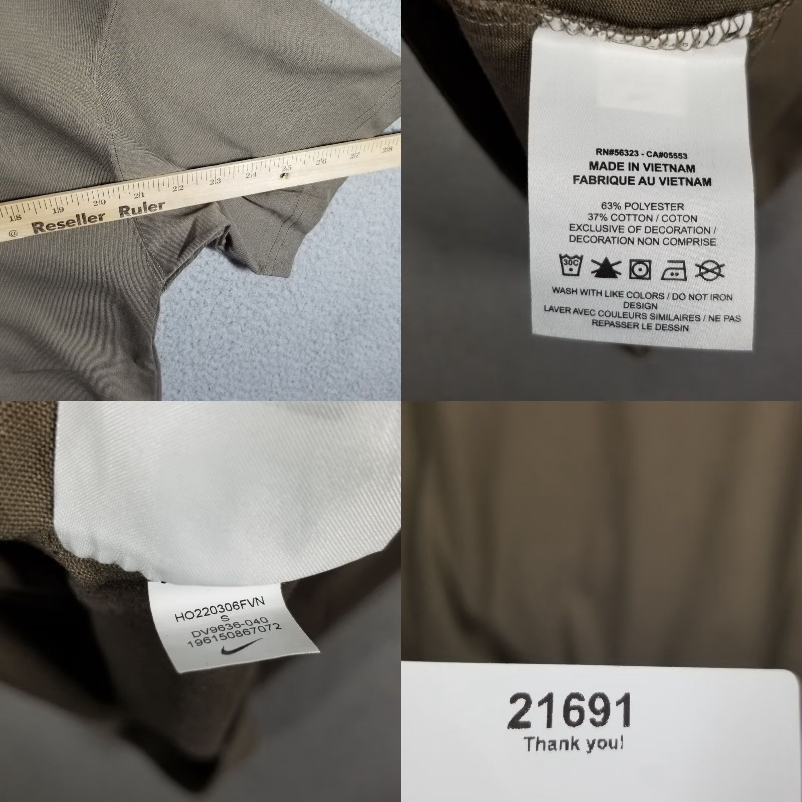 Nike Nike ACG Logo T-Shirt Mens Small Olive Green DV9636-040 Size US S / EU 44-46 / 1 - 8 Thumbnail