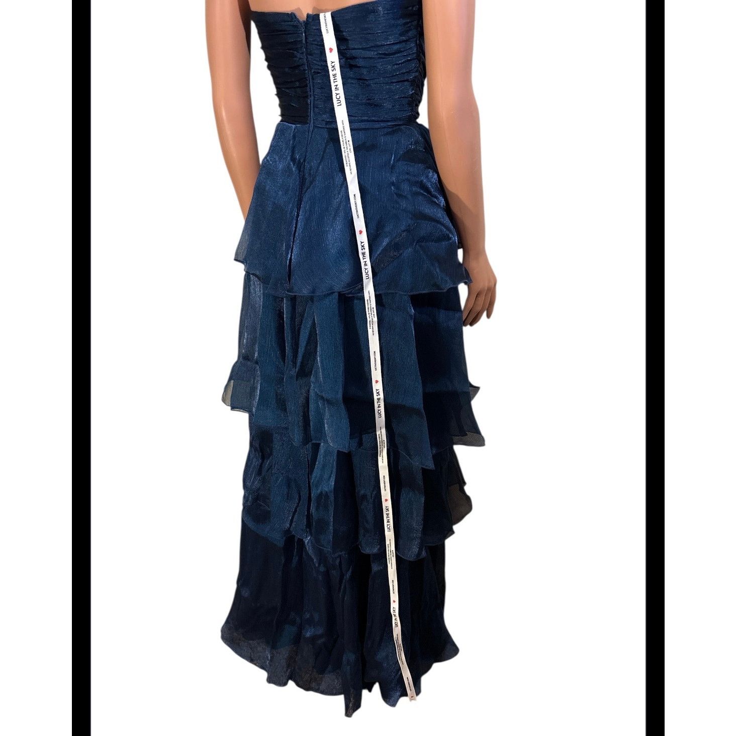 The Unbranded Brand Lucy In The Sky Strapless Ruffle Maxi Dress Size 5 Size XS / US 0-2 / IT 36-38 - 5 Thumbnail
