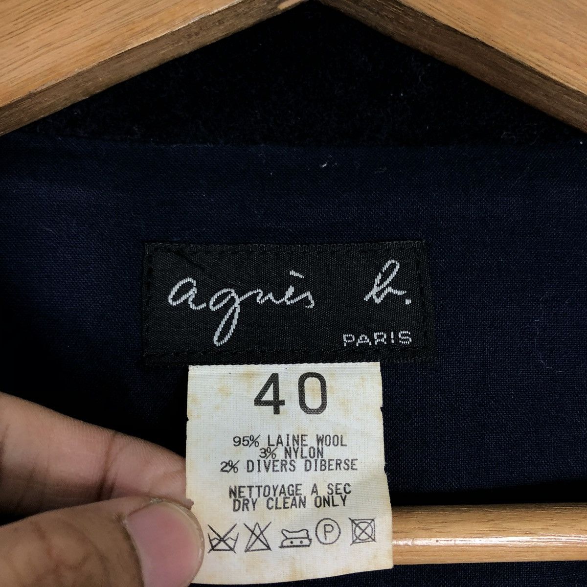 agnes b. 🔥VINTAGE CROPPED WOOL JACKET AGNES B. MILITARY DESIGN Size US S / EU 44-46 / 1 - 17 Thumbnail