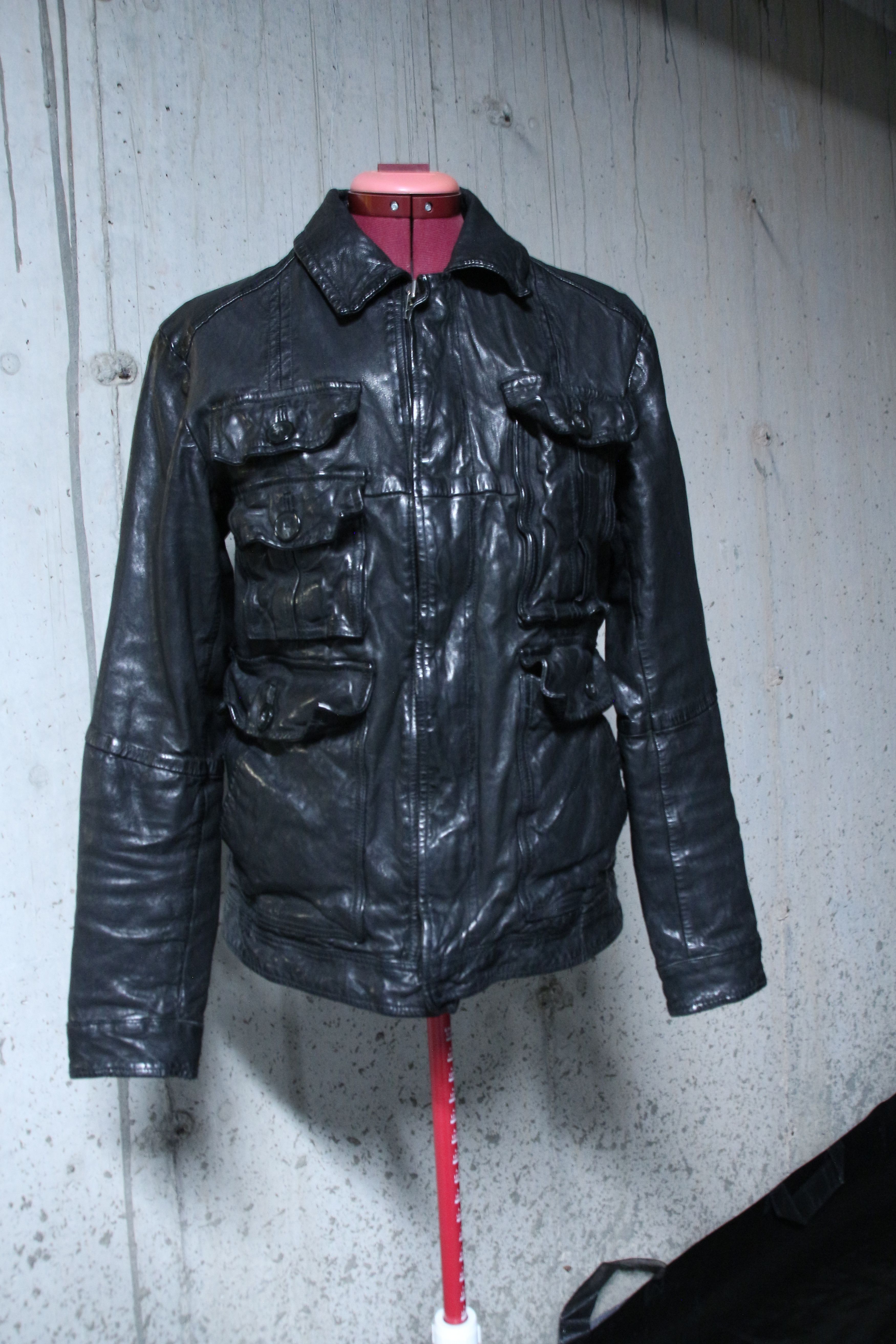Tete Homme Plag Plag Multi Pocket Leather Jacket Size US M / EU 48-50 / 2 - 2 Thumbnail