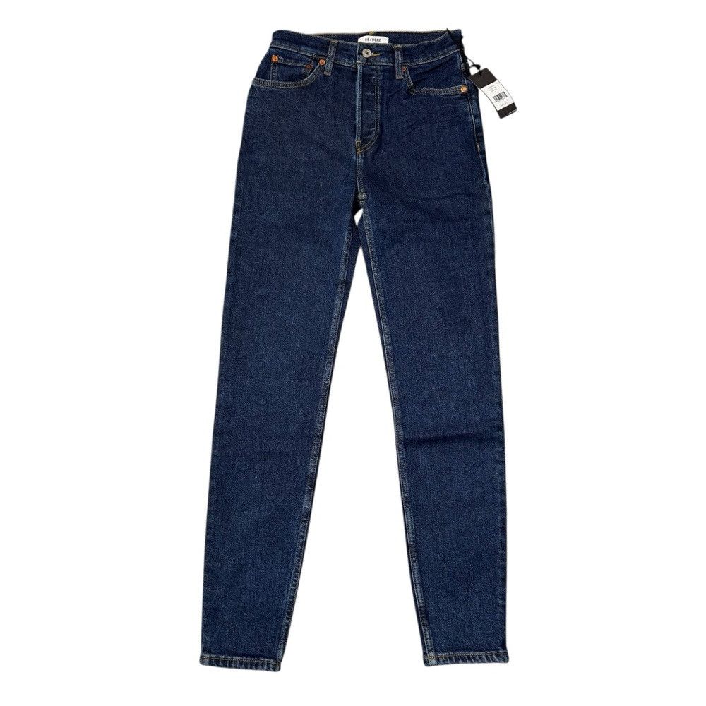 RE/DONE NWT New $275 RE/DONE High Rise Skinny Jeans in Dark Rinse S Size 25" / US 0 / IT 36 - 3 Thumbnail