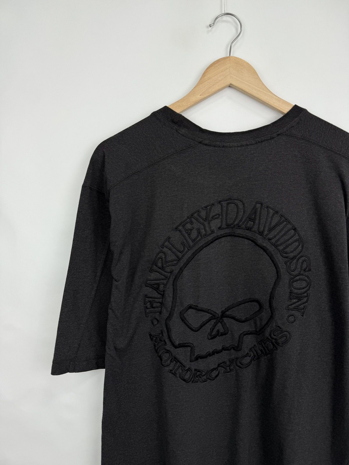 Harley Davidson 🇺🇸Vintage Y2K Harley Davidson Skull Skeleton T-Shirt Rare Size US XL / EU 56 / 4 - 4 Thumbnail
