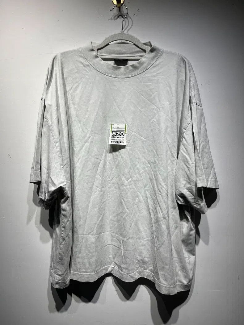 Balenciaga Balenciaga Letter Printed Badge Short Sleeve Crew Neck T-S Size US XL / EU 56 / 4 - 1 Thumbnail