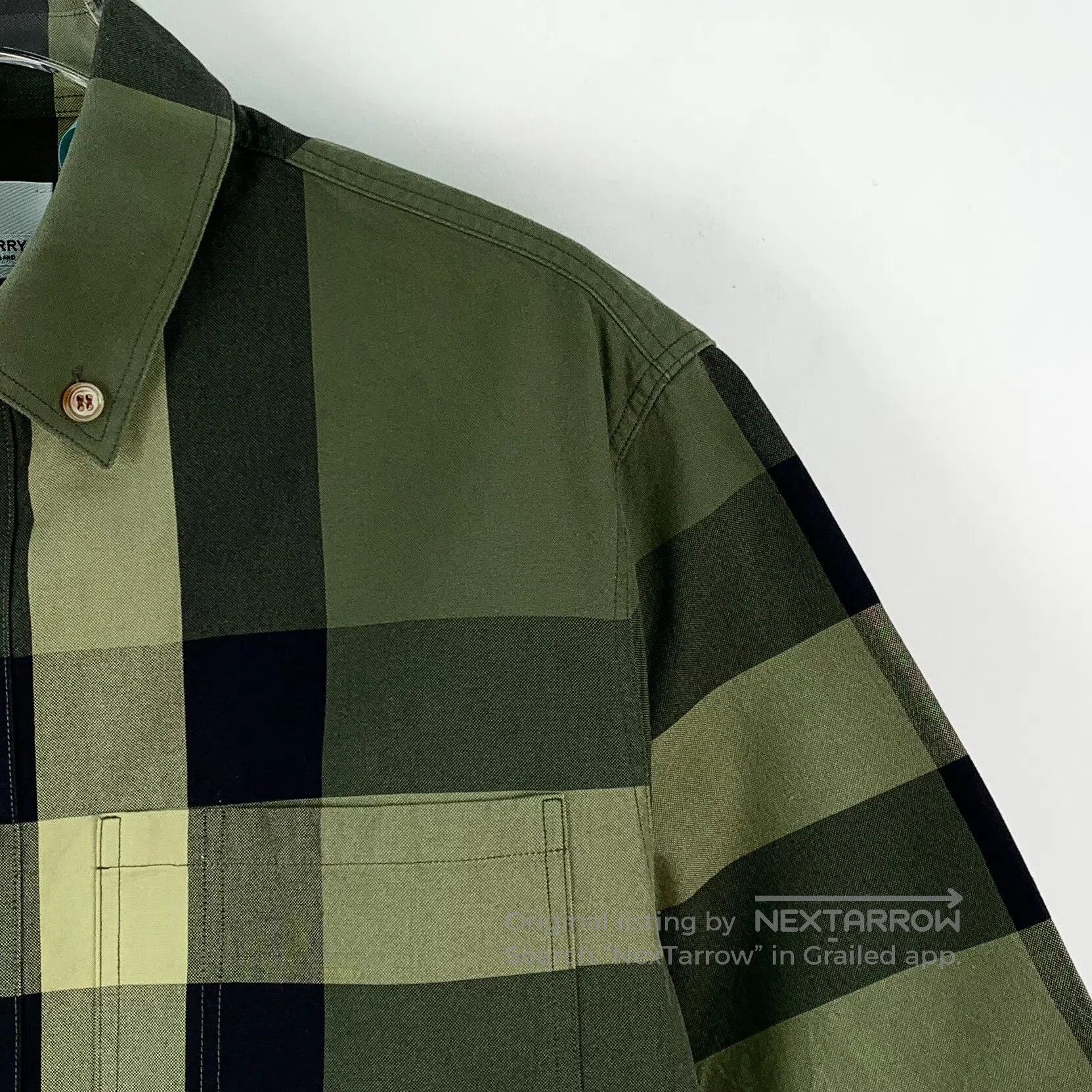 Burberry Burberry Dark green plaid cotton lapel single-breasted sho Size US S / EU 44-46 / 1 - 3 Thumbnail