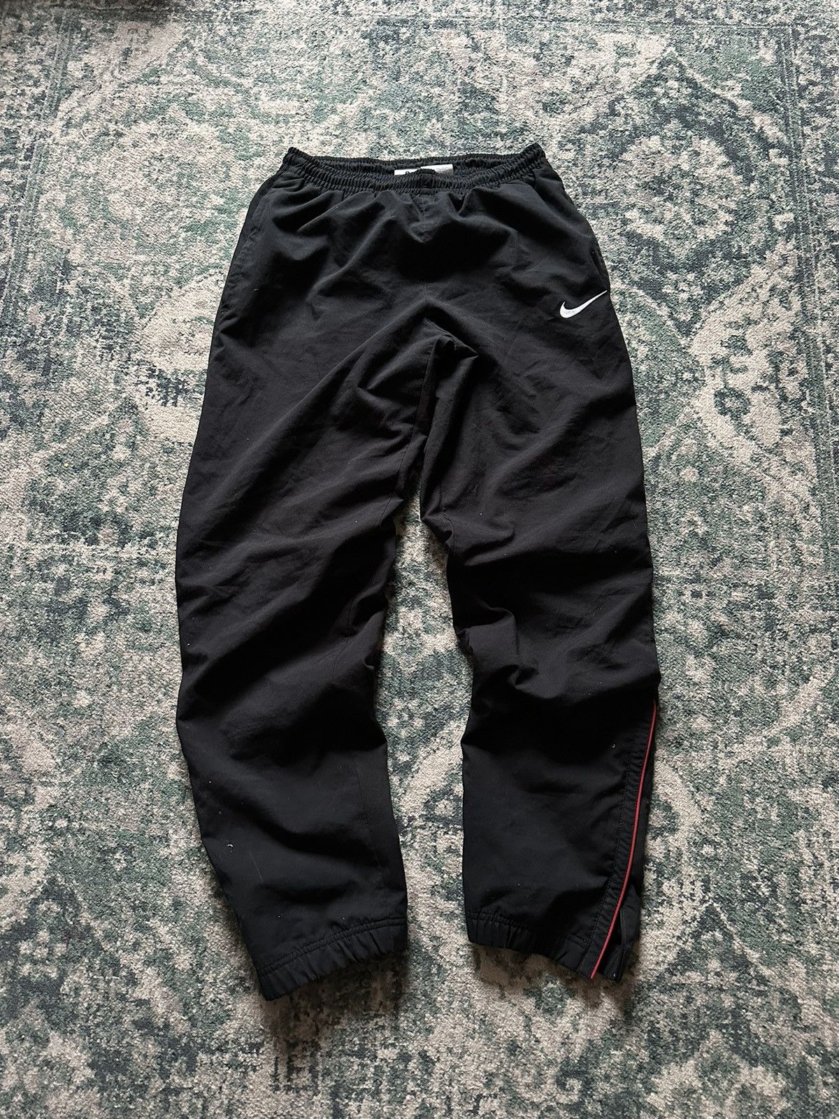 VINTAGE NIKE TN SKEPTA STYLE NYLON TRACK PANTS Y2K S
