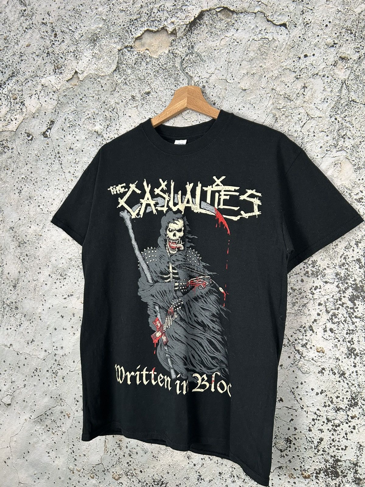 Band Tees The Casualties Written In Blood Rock Band Tee Black Metal Size US M / EU 48-50 / 2 - 2 Thumbnail