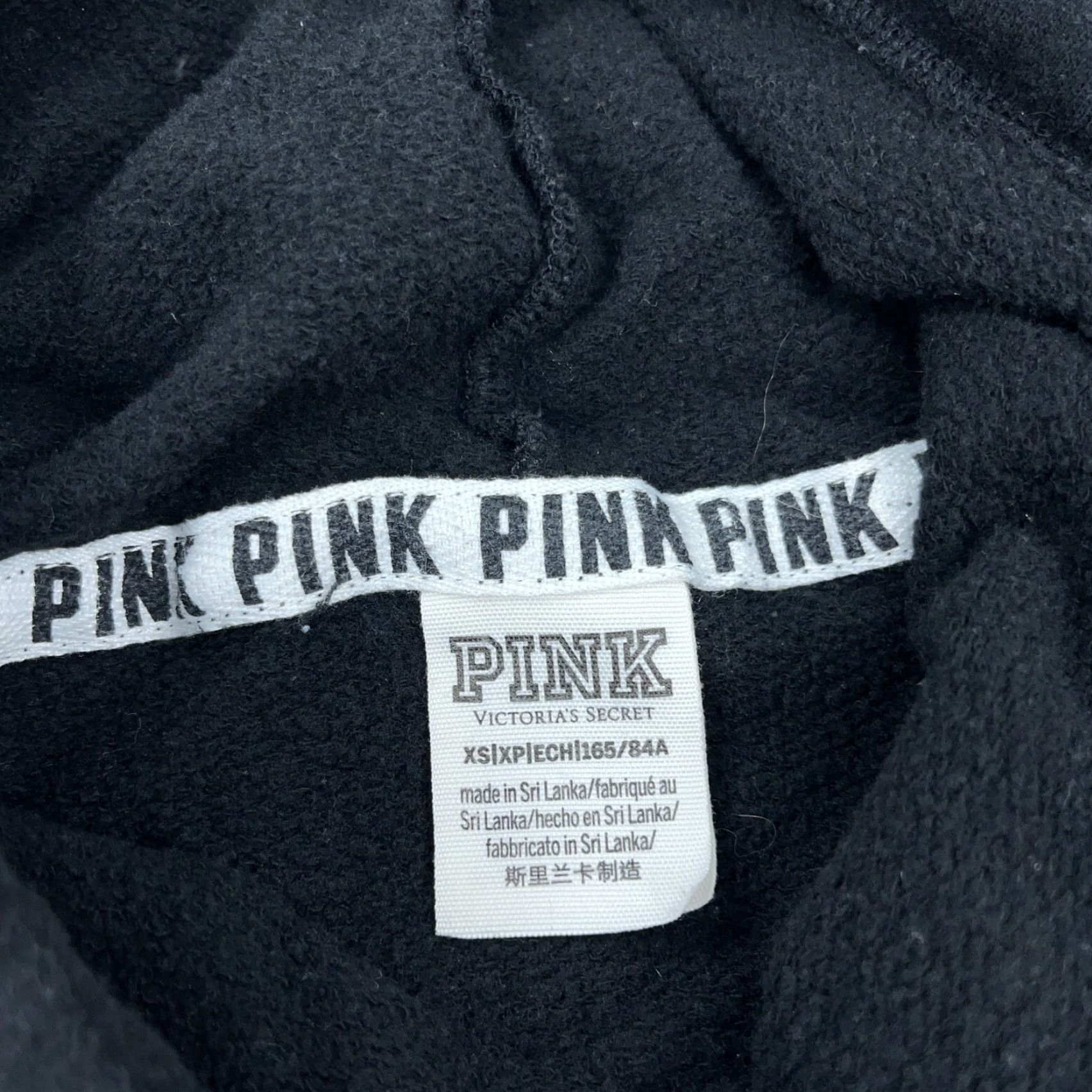 Victoria's Secret Victoria's Secret PINK Sweatshirt Women XS Black Pullover Turtleneck VTG Size XS / US 0-2 / IT 36-38 - 4 Thumbnail
