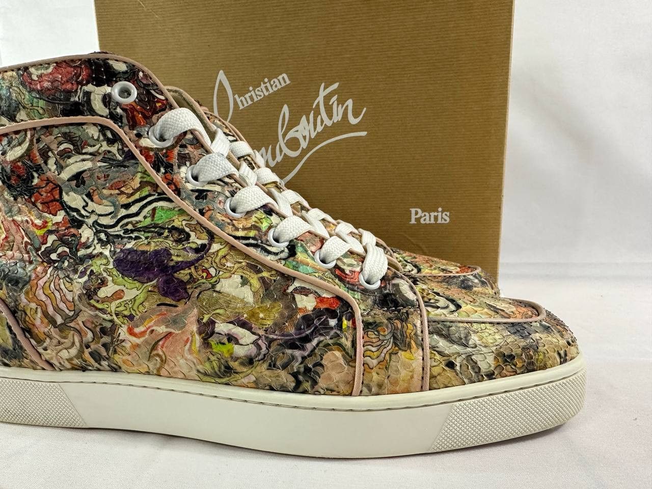 Christian Louboutin Christian Louboutin Rantus Orlato Flat Python Faience Size US 11 / EU 44 - 4 Thumbnail
