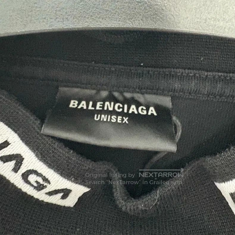 Balenciaga Balenciaga Logo Mock Neck Short Sleeve Top. Size US M / EU 48-50 / 2 - 3 Thumbnail
