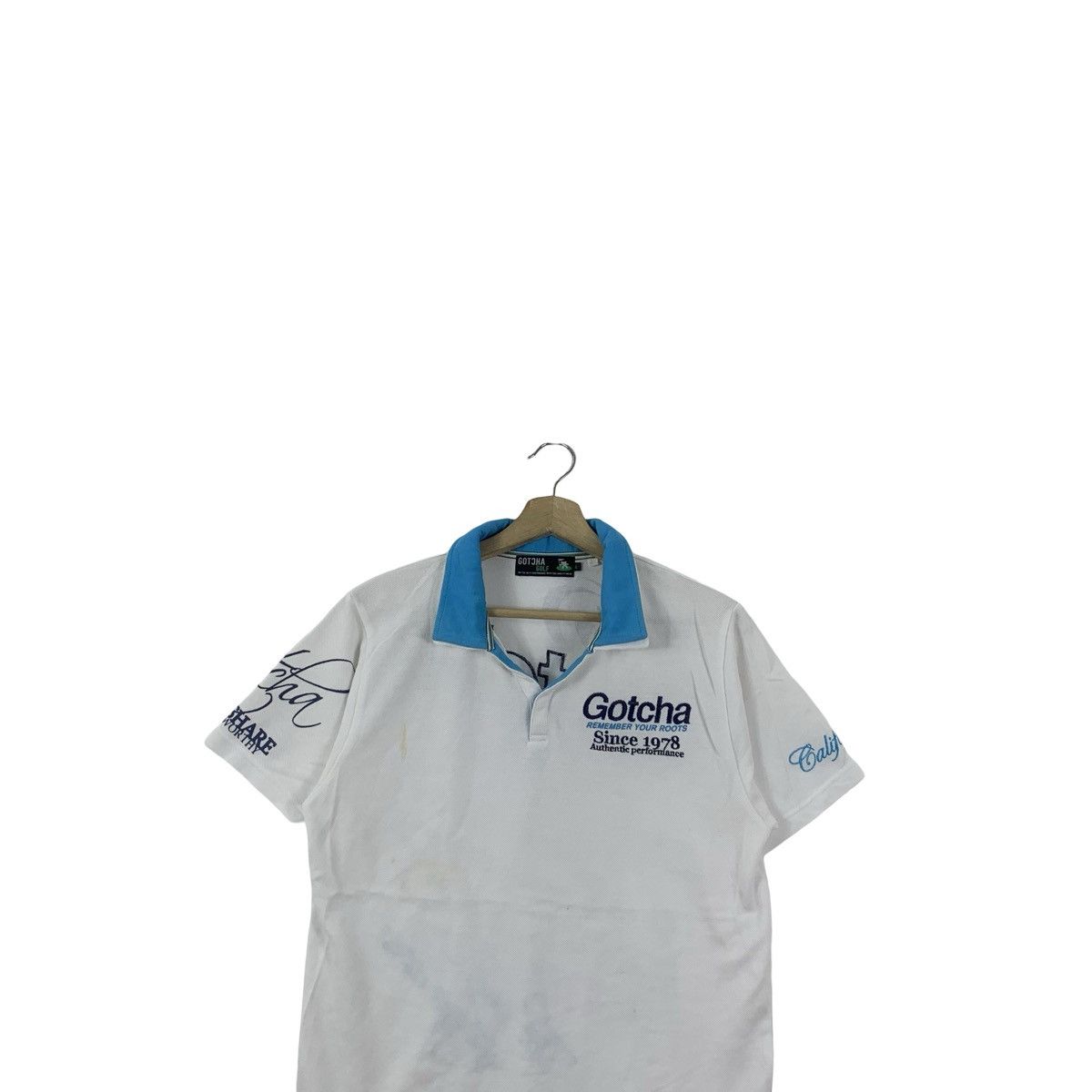 Gotcha Vintage GOTCHA GOLF COLLECTION Dodge The Bullet Polo Tee Size US L / EU 52-54 / 3 - 3 Thumbnail