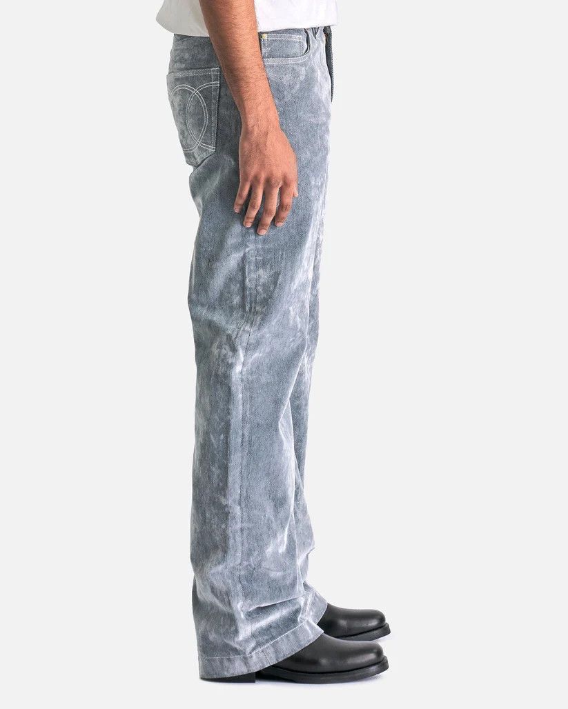 Casablanca o1mle0326 Peach Denim Jeans In Aqua Blue Size US 28 / EU 44 - 2 Thumbnail