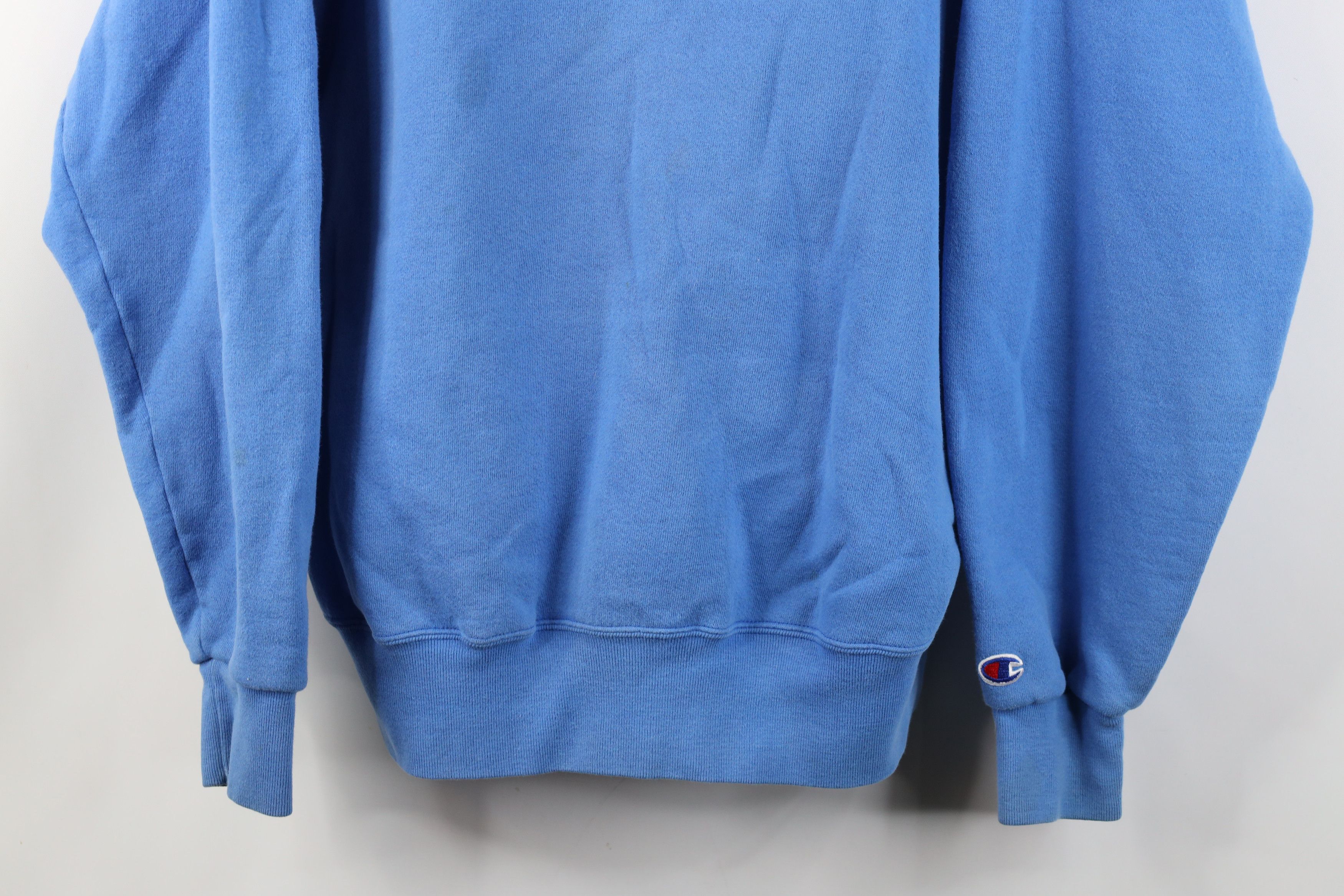Champion Vintage 90s Champion Spell Crewneck Sweatshirt Light Blue Size US XL / EU 56 / 4 - 3 Thumbnail