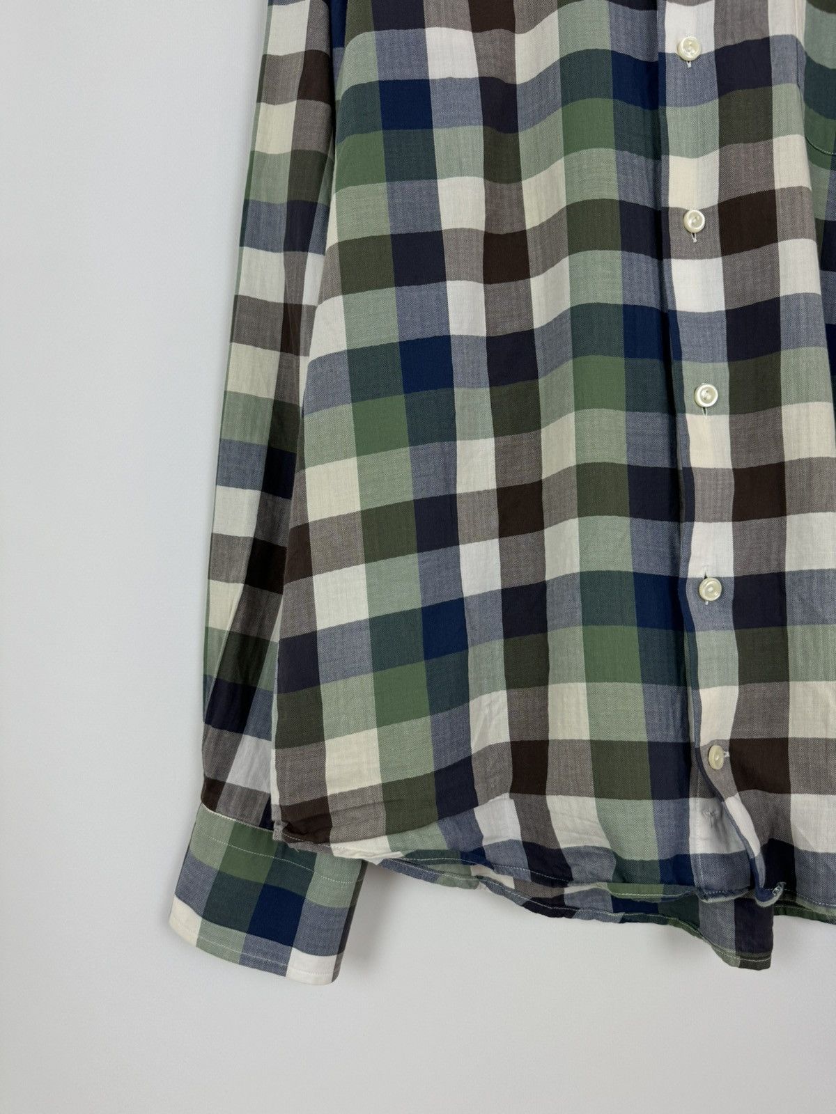 Eton Eton Check Pocket Slim Fit Shirt Size US L / EU 52-54 / 3 - 4 Thumbnail
