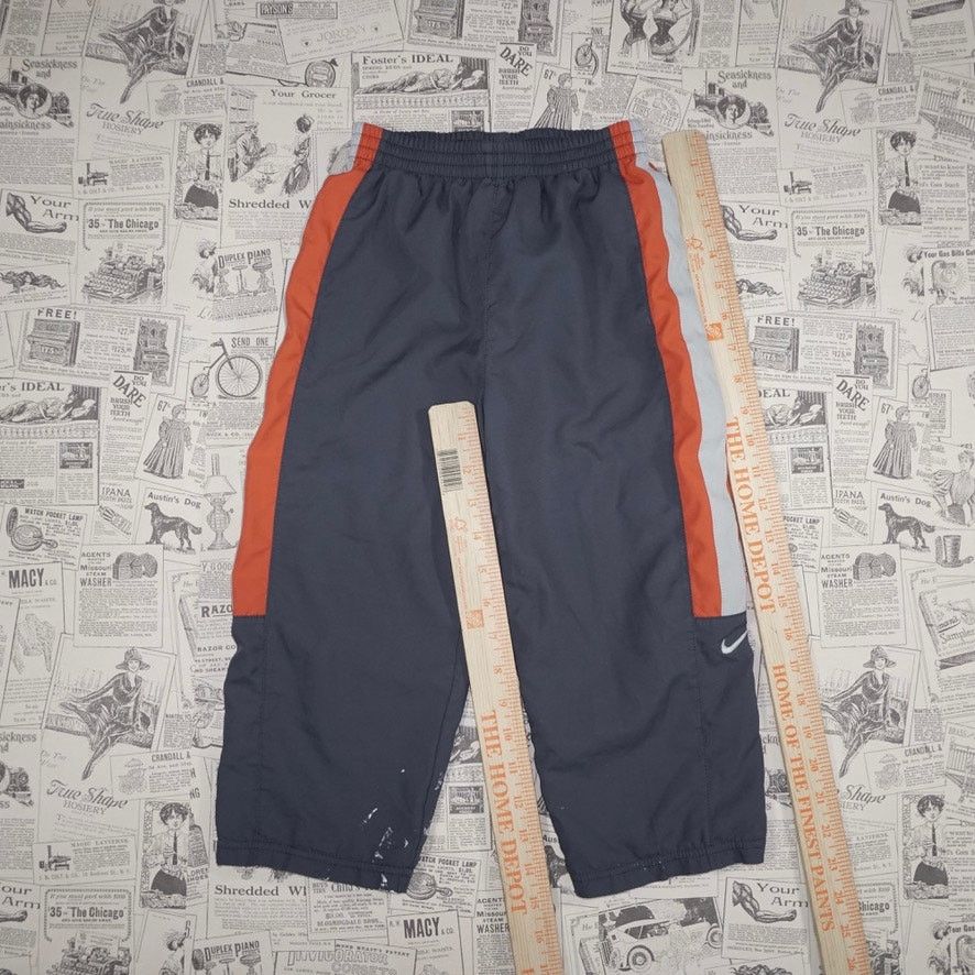 Nike 4T - Vintage Y2K Nike youth 00s gray tag stripe sweatpants Size US 32 / EU 48 - 4 Thumbnail
