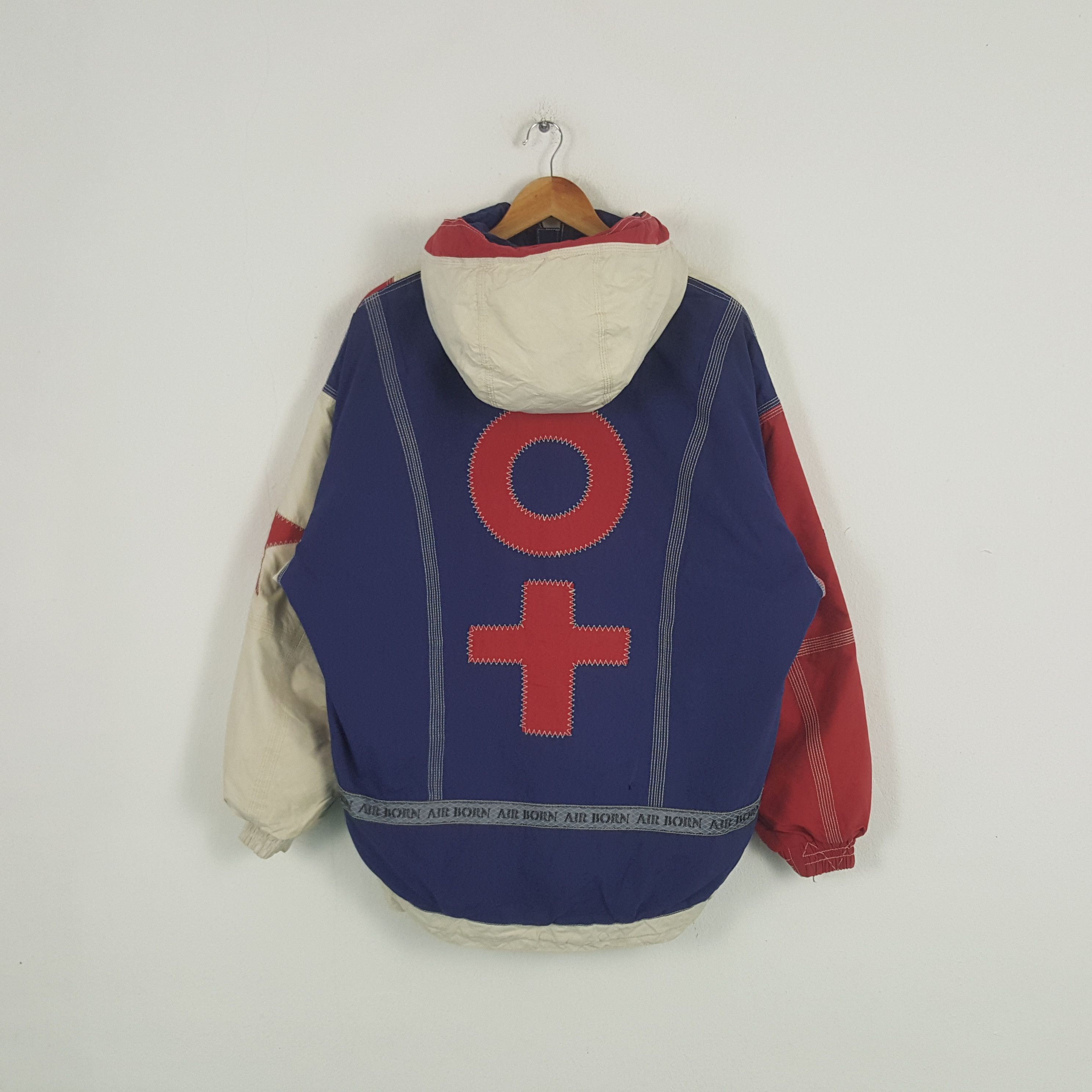 Vintage Air Born American Sports Windbreaker Jacket C281N2
