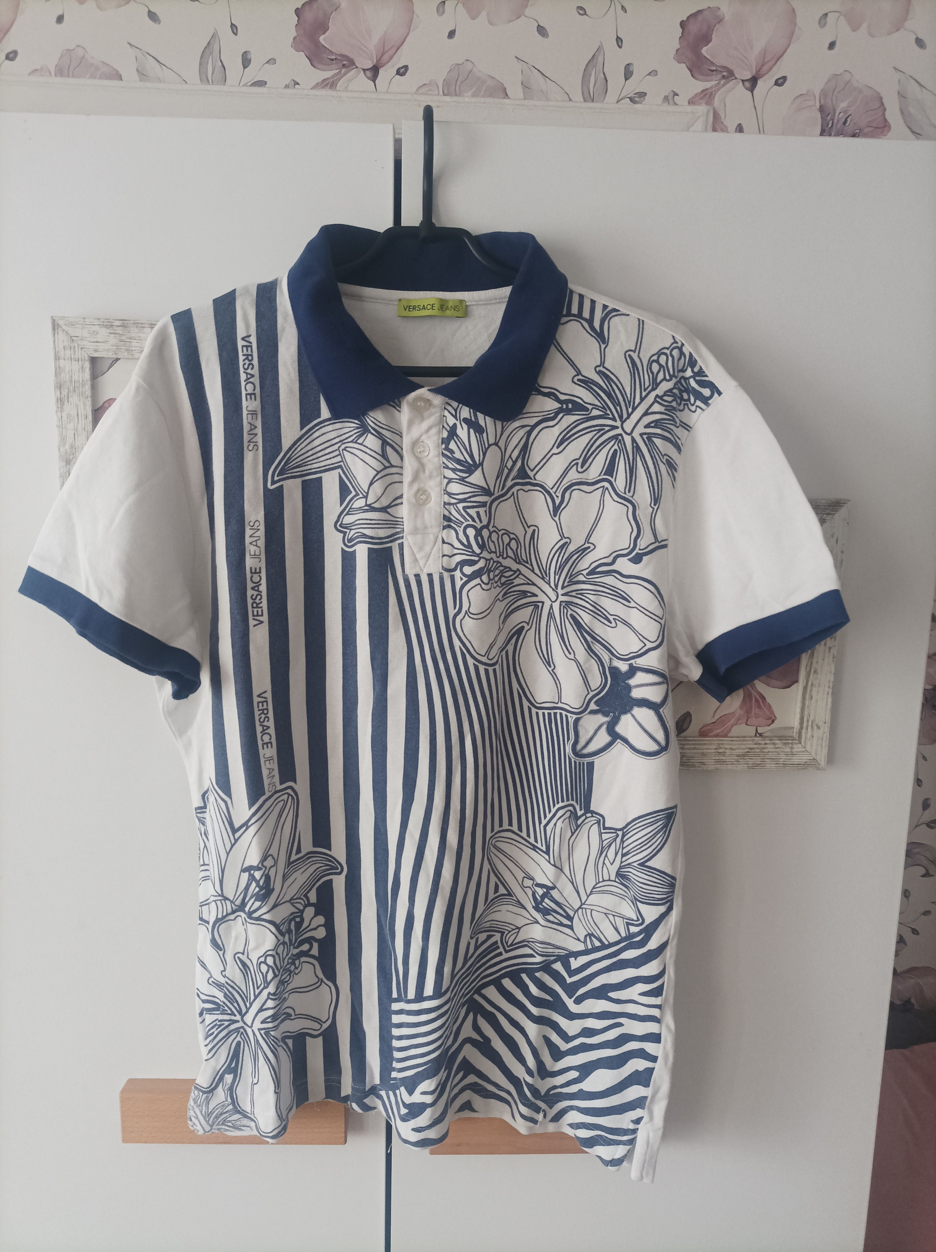 Versace × Vintage Versace Polo T-Shirt Vintage Y2K Rare Size US L / EU 52-54 / 3 - 1 Thumbnail