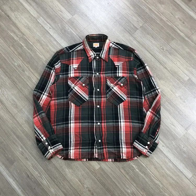 Sugar Cane Sugar Cane California Western Plaid Flannel Size US M / EU 48-50 / 2 - 1 Thumbnail
