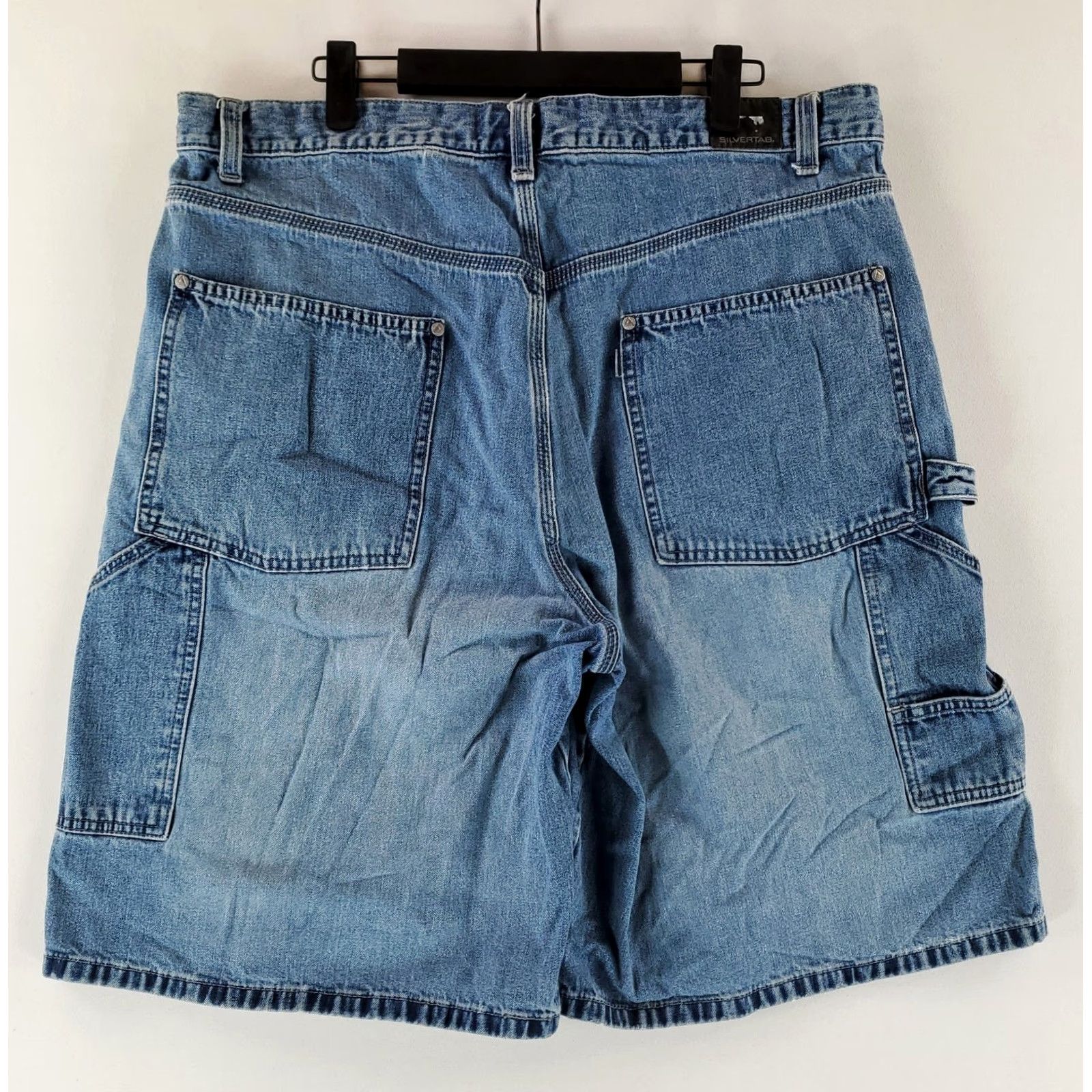 Levi's VINTAGE Levi's Silvertab Shorts VTG Y2K Carpenter Blue Mens 38 (38 Actual) Size US 38 / EU 54 - 2 Thumbnail