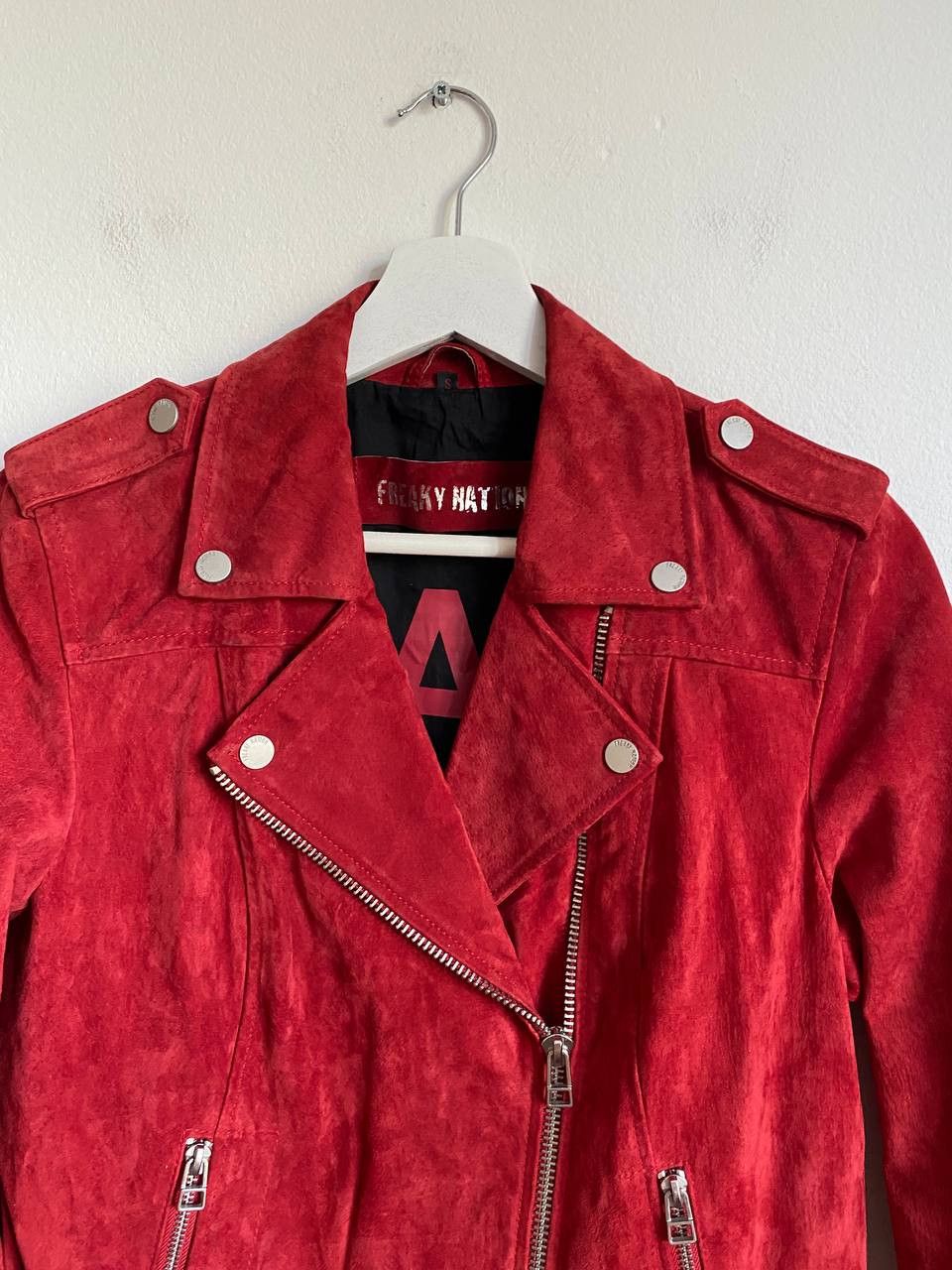 Other Freaky Nation Suede Biker Leather Jacket Size S Size S / US 4 / IT 40 - 4 Thumbnail