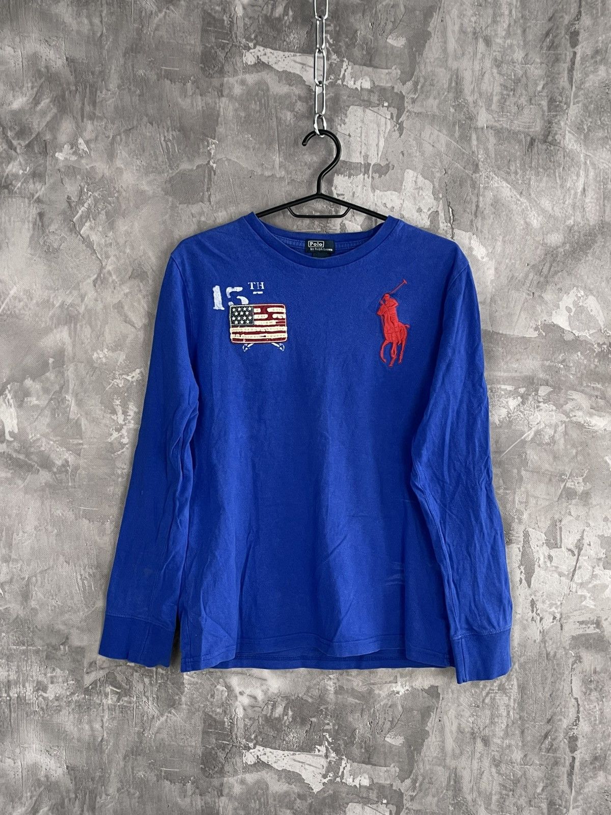 Polo Ralph Lauren × Ralph Lauren × Vintage Polo Ralph Lauren USA Y2K Long Sleeve Size US S / EU 44-46 / 1 - 1 Thumbnail