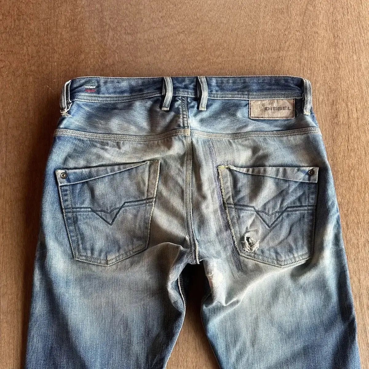 Diesel SUPER SICKS ‼️Vintage DIESEL Jeans Selvedge Distressed Denim Size US 30 / EU 46 - 11 Thumbnail