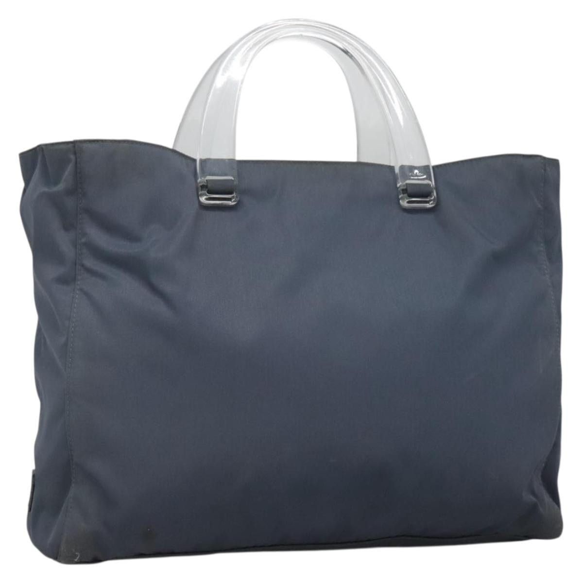 Prada PRADA Hand Bag Nylon Gray Silver Size ONE SIZE - 1 Thumbnail