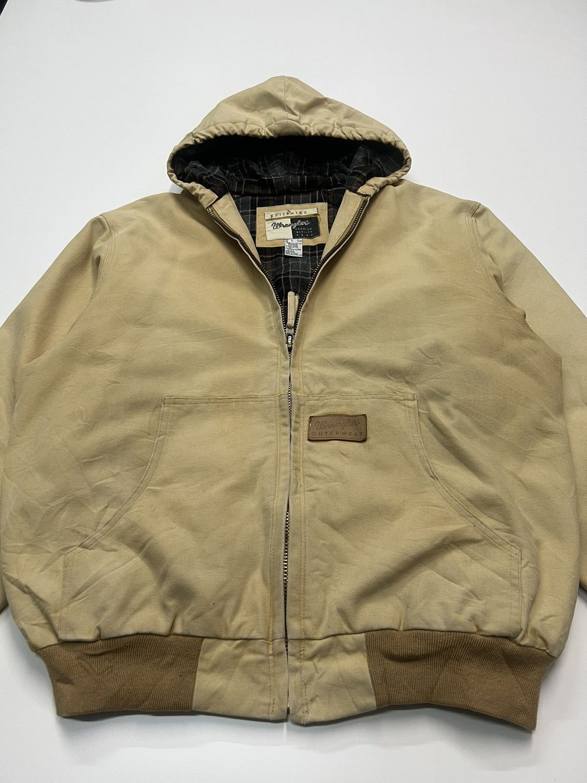 Vintage 🔥VINTAGE WRANGLER HOODIE WITH BLANKET LINING Size US L / EU 52-54 / 3 - 4 Thumbnail