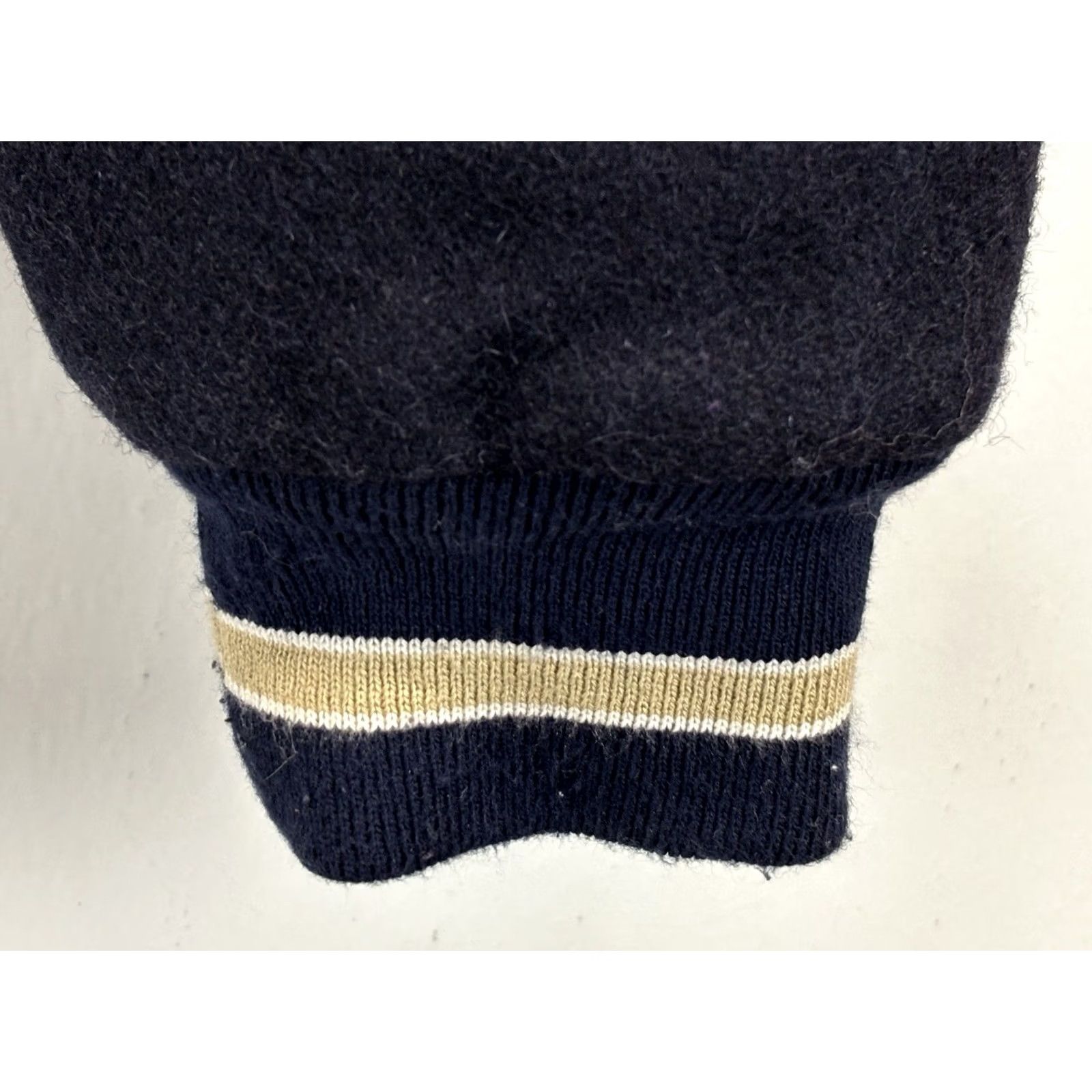 Vintage VINTAGE Design Original Wool Bomber Jacket Men’s XL Navy USA Varsity Preppy USA 90s College Mens XL Navy Bomber Jacket Size US XL / EU 56 / 4 - 4 Thumbnail