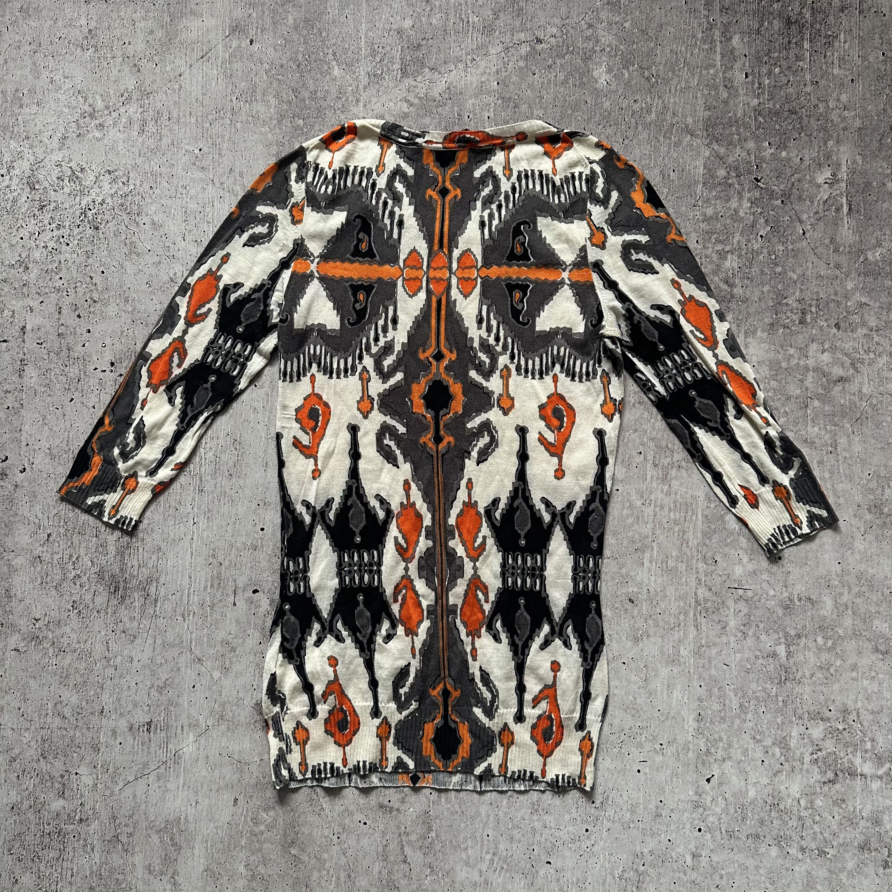Gucci Gucci Black Orange Shell Print Vintage cashmere Dress Size S / US 4 / IT 40 - 3 Thumbnail