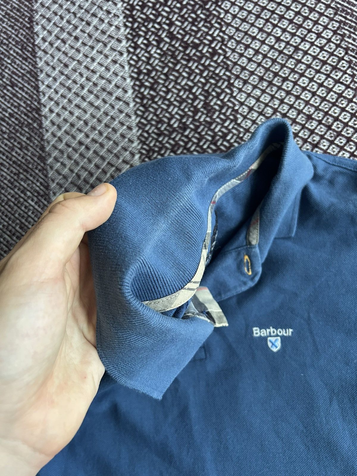Barbour Barbour Polo T-shirt Mens Solid Style Blue Size Medium Size US M / EU 48-50 / 2 - 10 Thumbnail