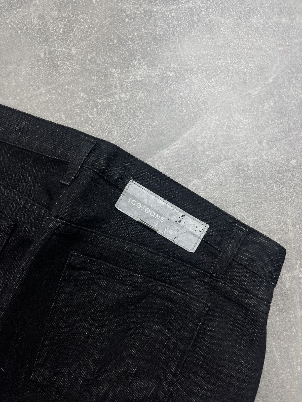 Iceberg Iceberg Jeans Black Denim Pants Embroidered Flare Y2K Size 30" / US 8 / IT 44 - 5 Thumbnail
